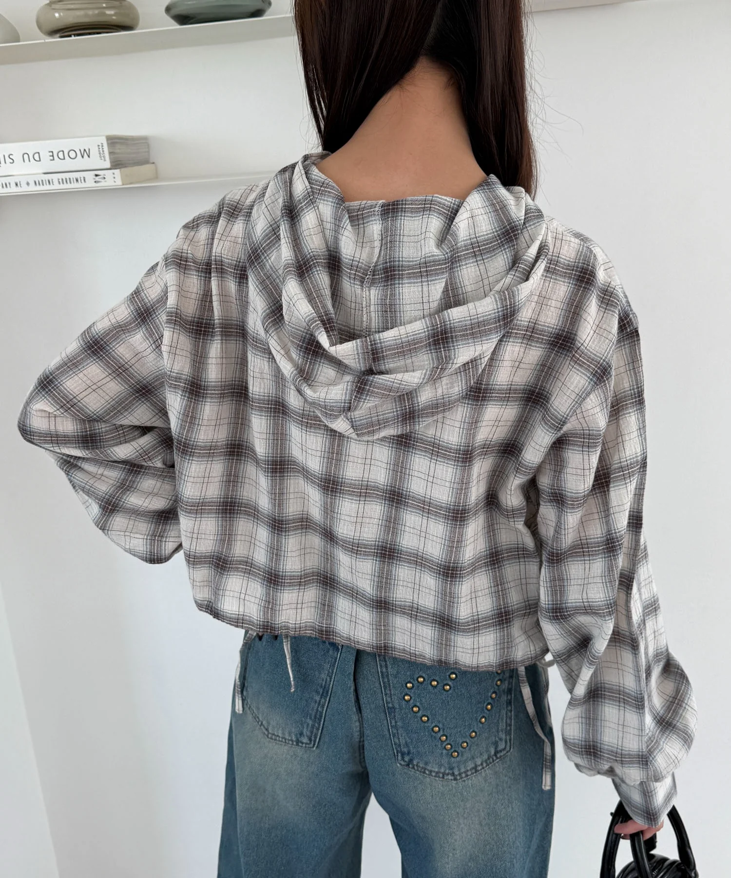 チェックショートフードシャツ - Image 19