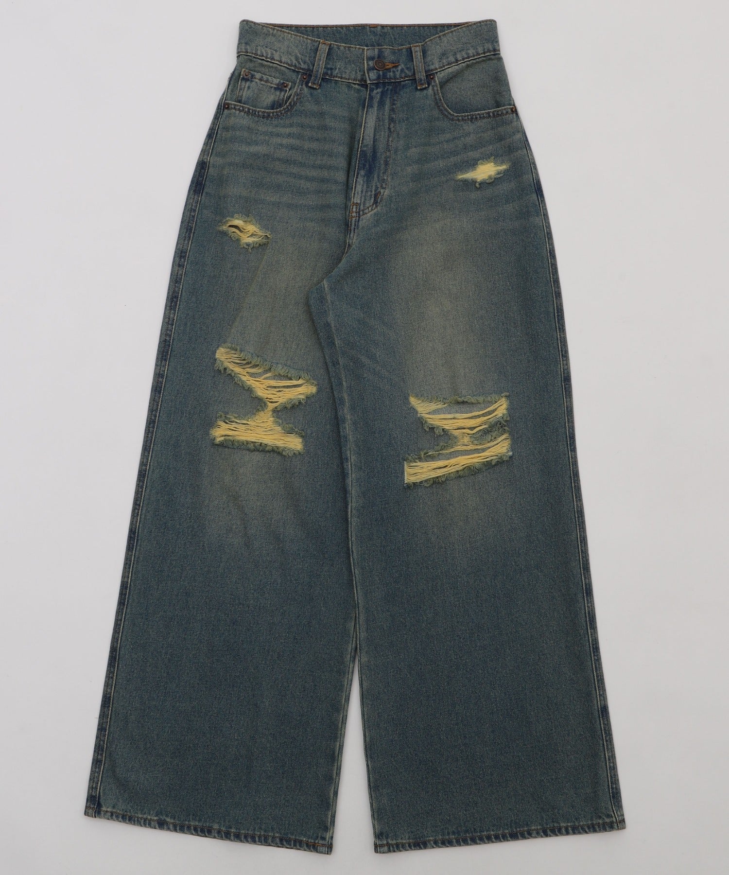 ダメージワイドデニムパンツ - Image 15
