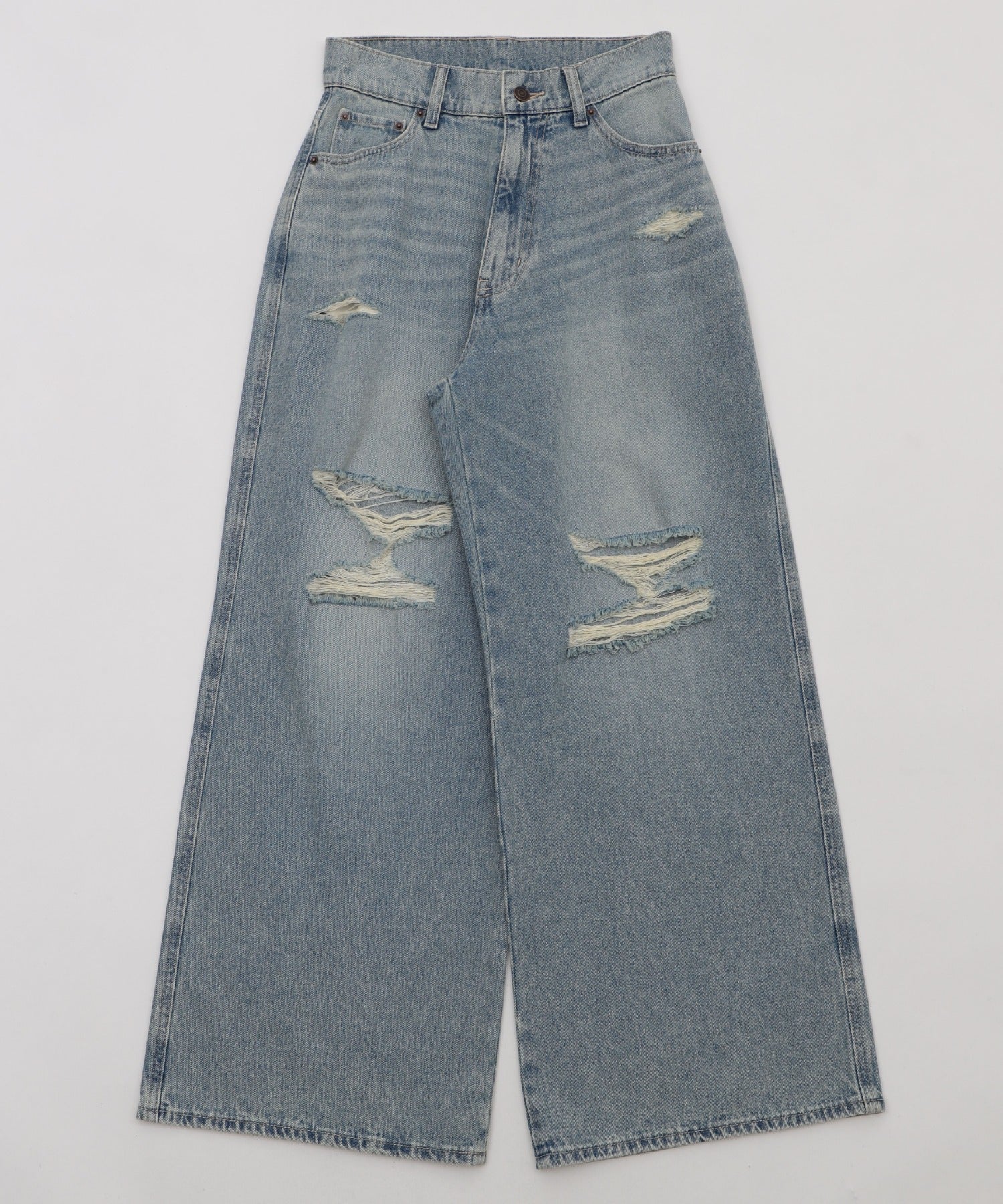 ダメージワイドデニムパンツ - Image 21