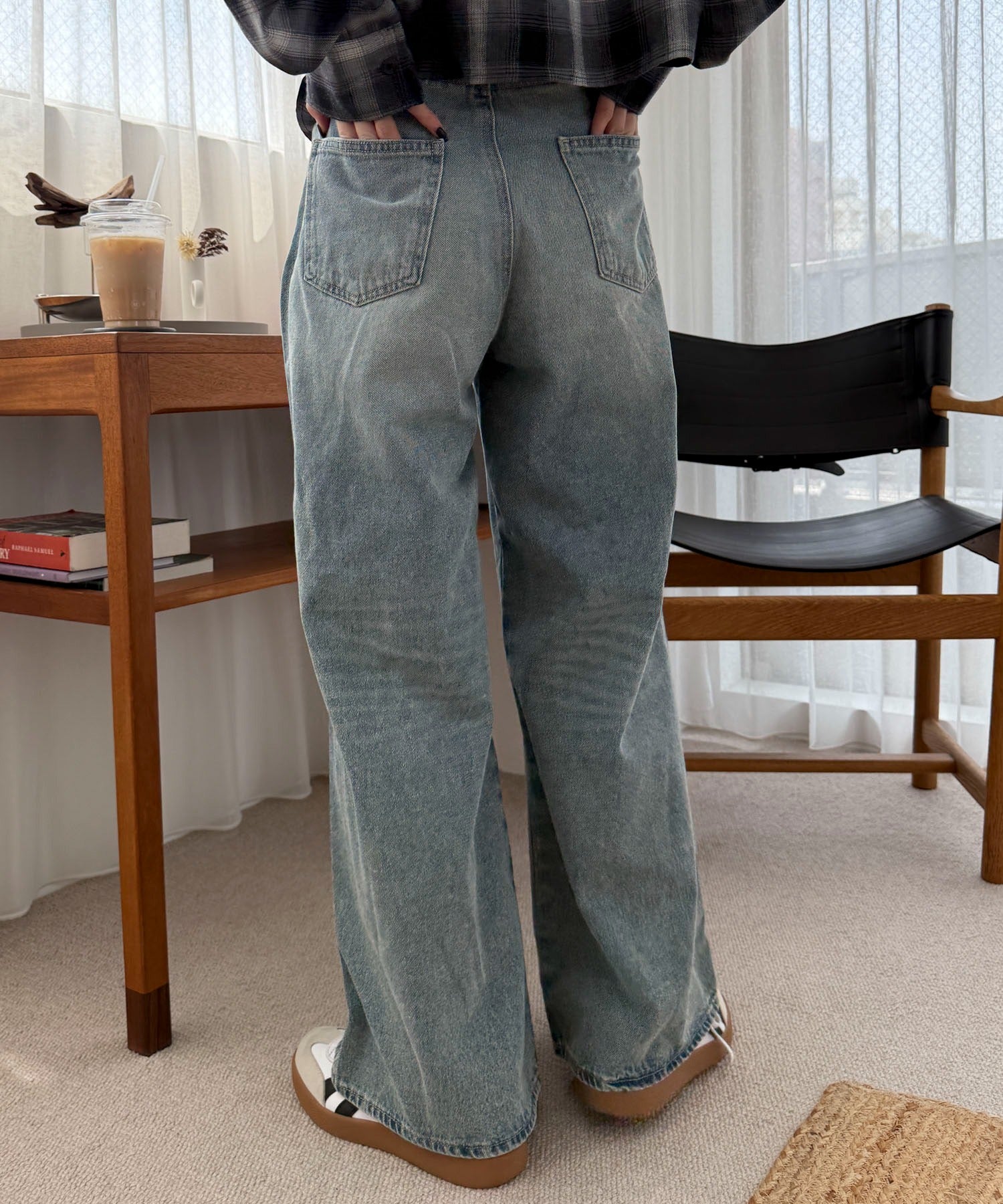 ダメージワイドデニムパンツ - Image 8