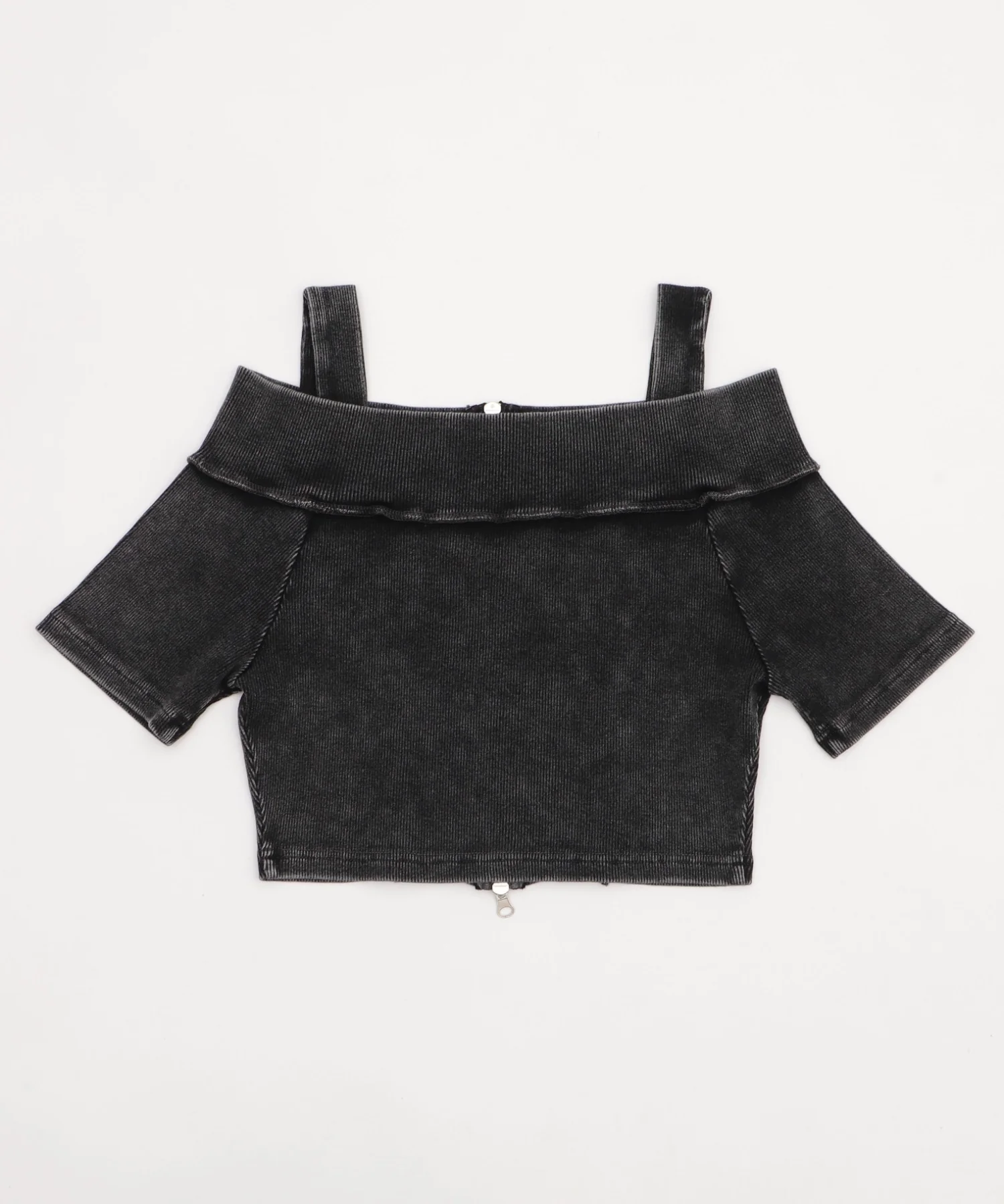 オフショルWジップトップス - Image 18