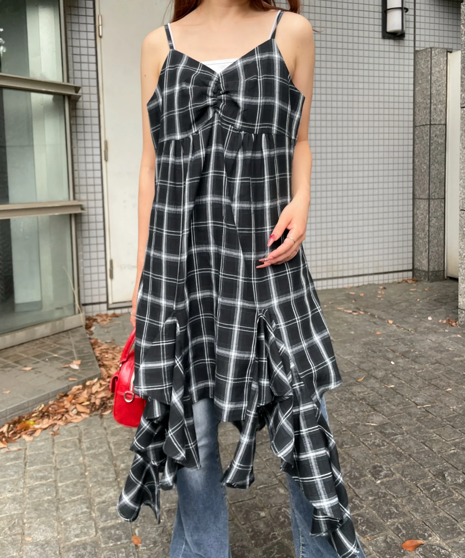 チェックイレヘムキャミワンピース - Image 14