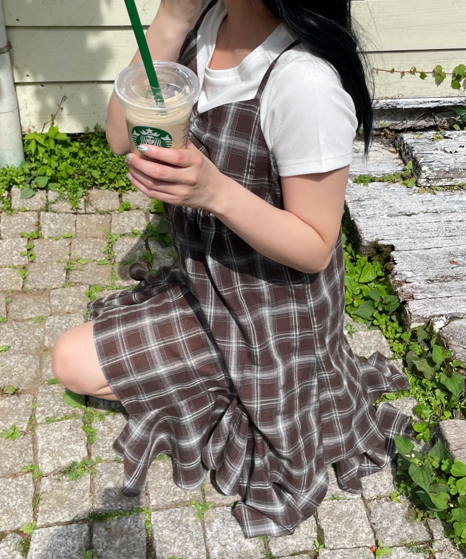 チェックイレヘムキャミワンピース - Image 8