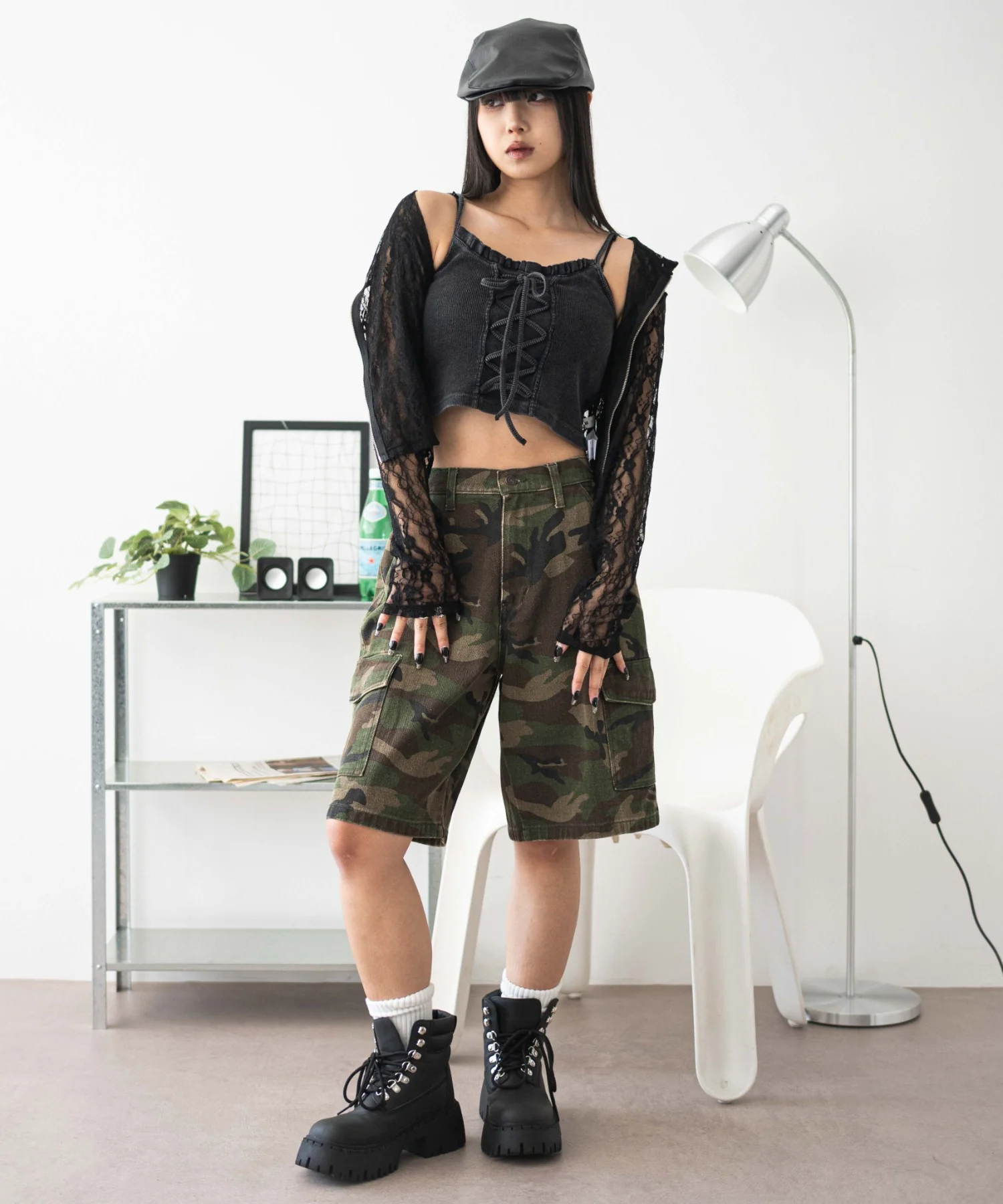 レースアップデザインキャミ - Image 17