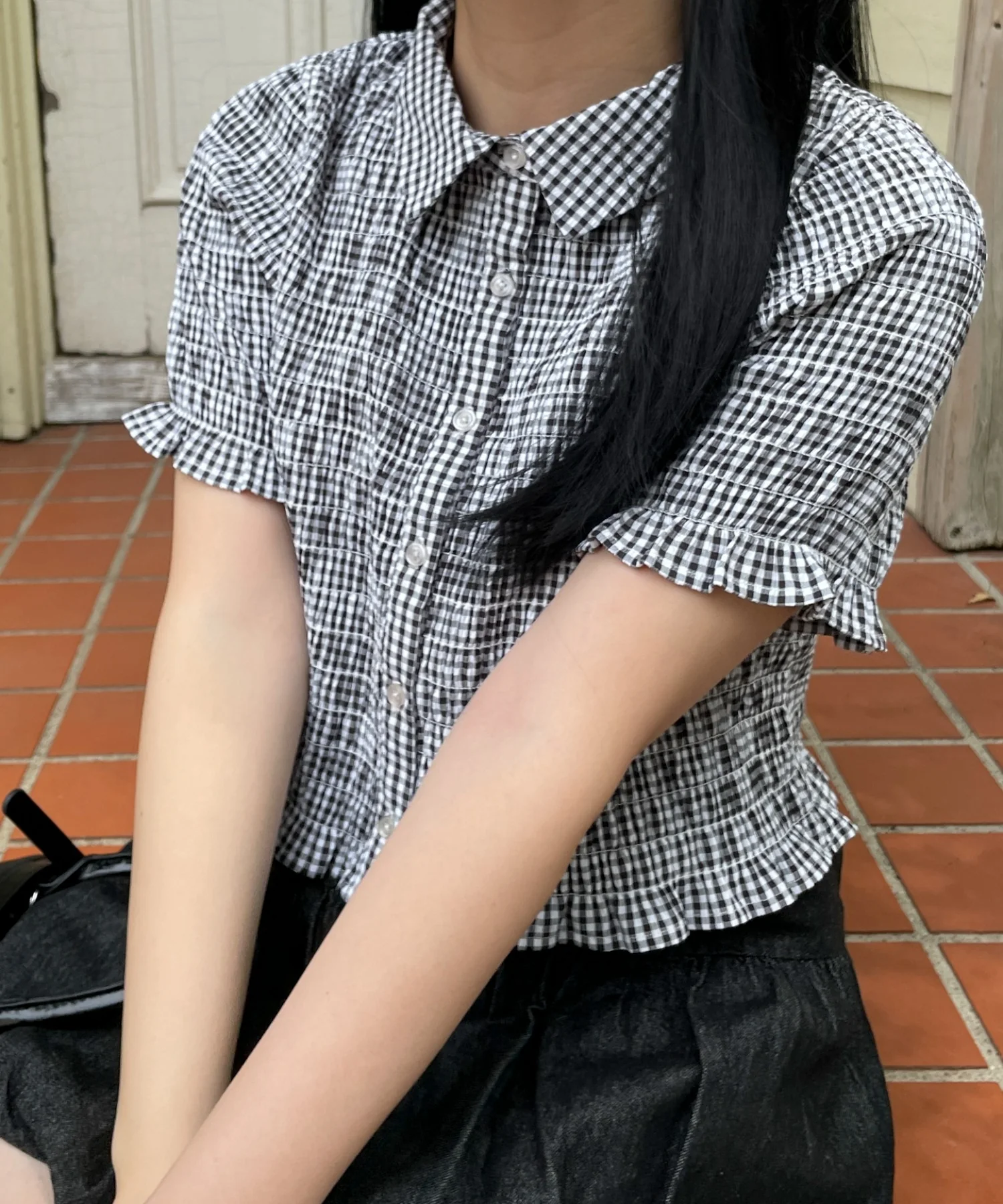 ギンカムチェックシャーリングシャツ - Image 4