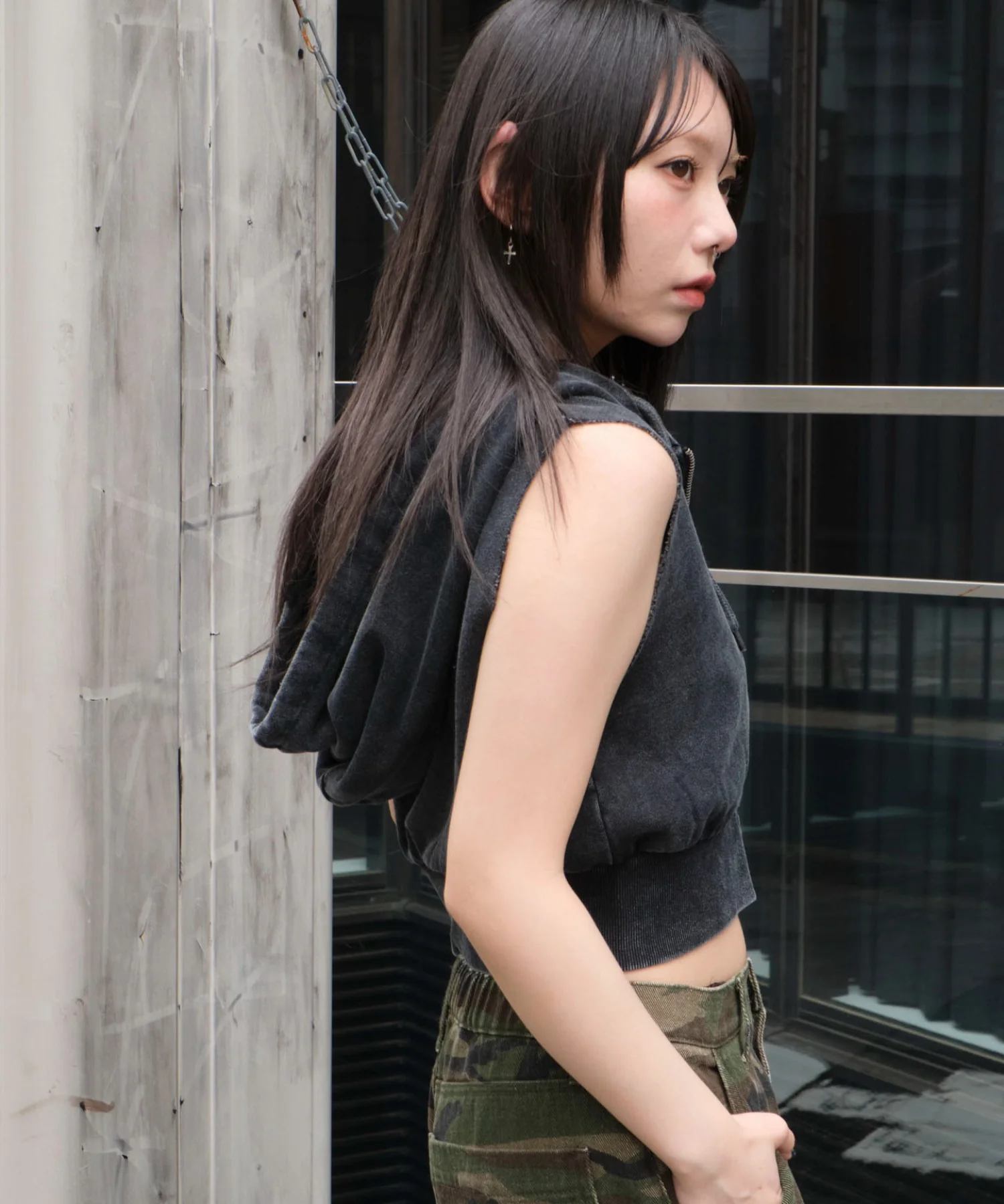 ノースリーブジップパーカー - Image 17