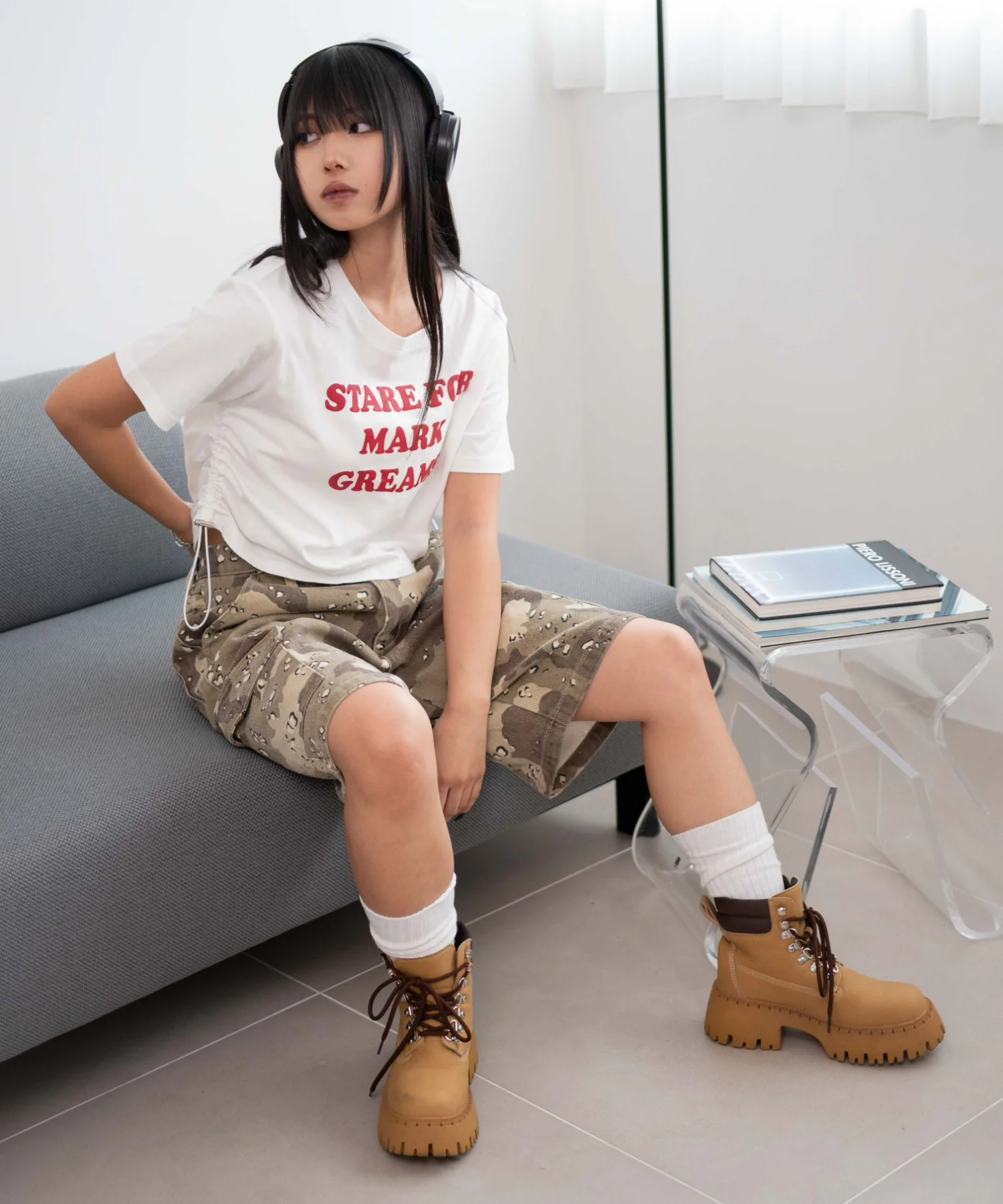グラフィックドロストショートT - Image 10