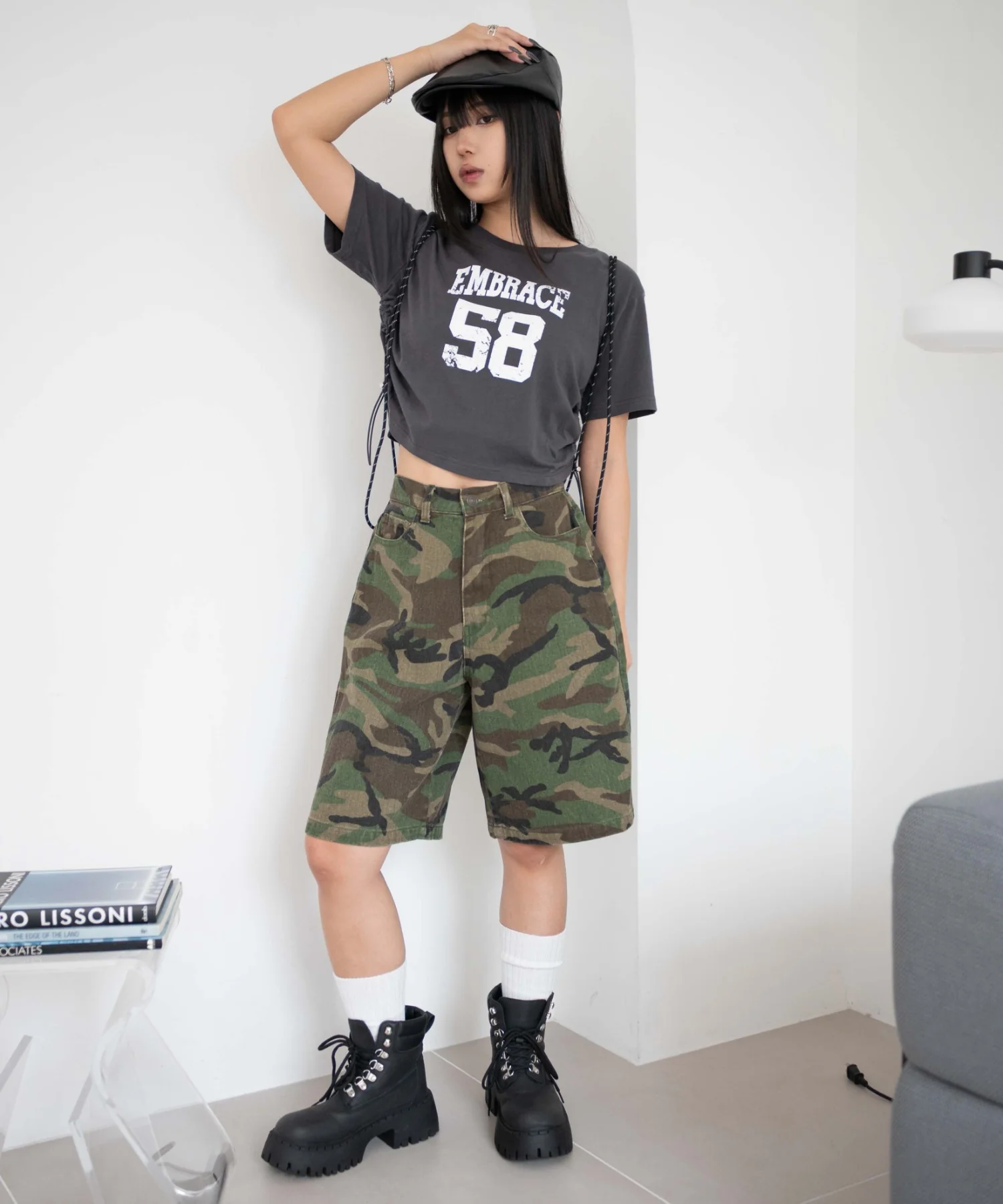 グラフィックドロストショートT - Image 16