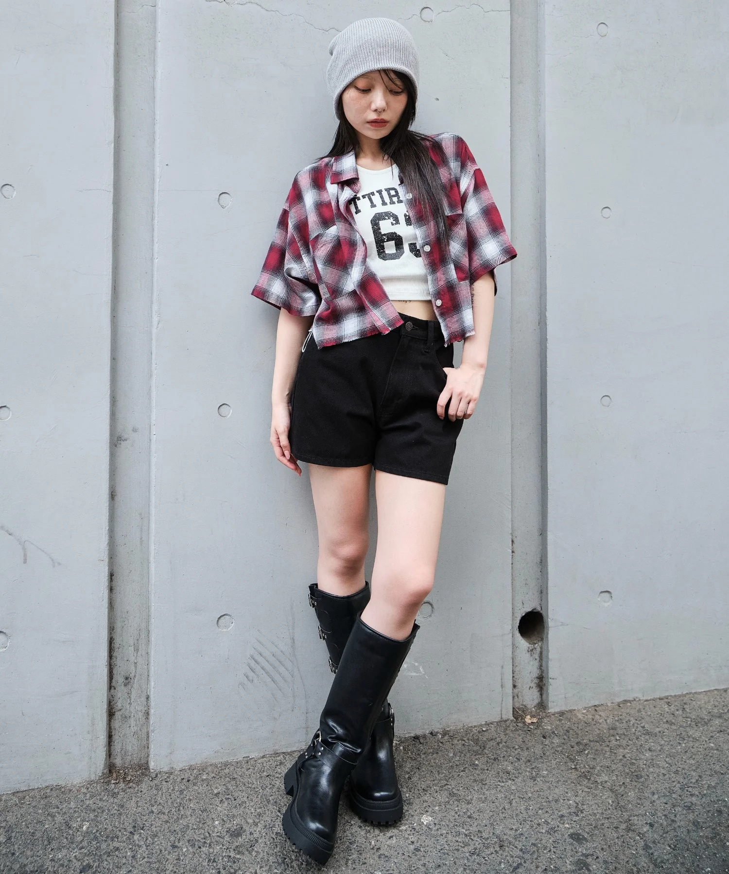 ショートチェックシャツ（S） - Image 4