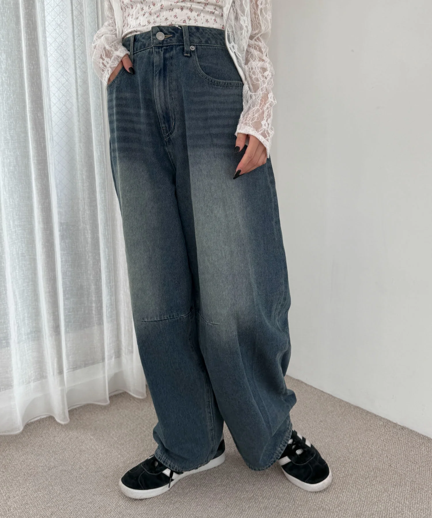 サマーデニムバレルレッグパンツ - Image 10