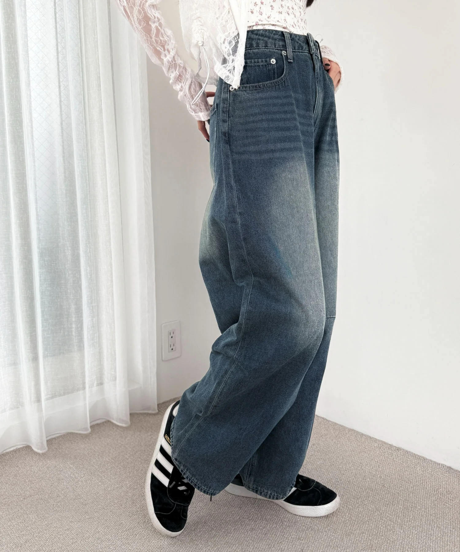 サマーデニムバレルレッグパンツ - Image 11