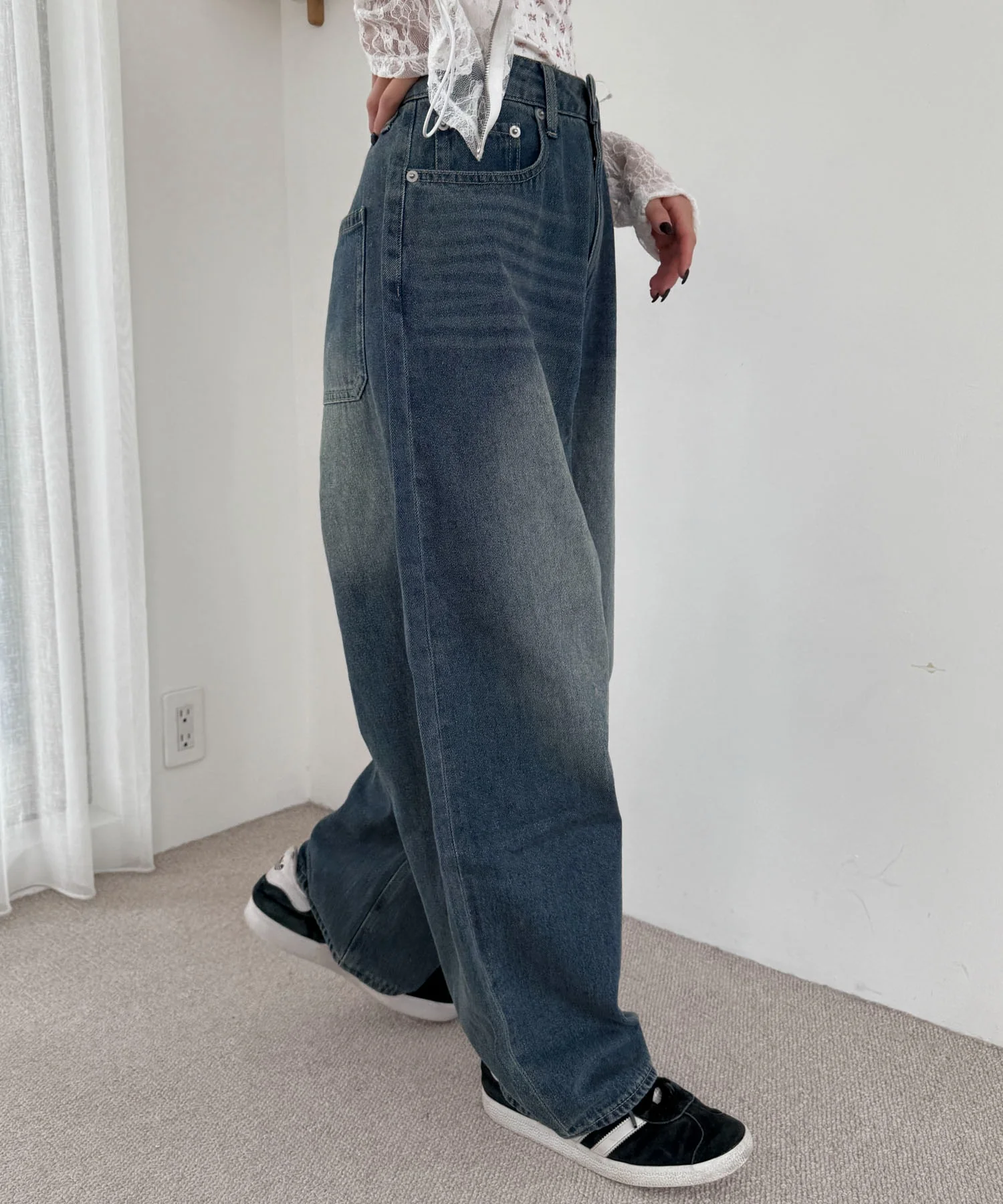 サマーデニムバレルレッグパンツ - Image 12