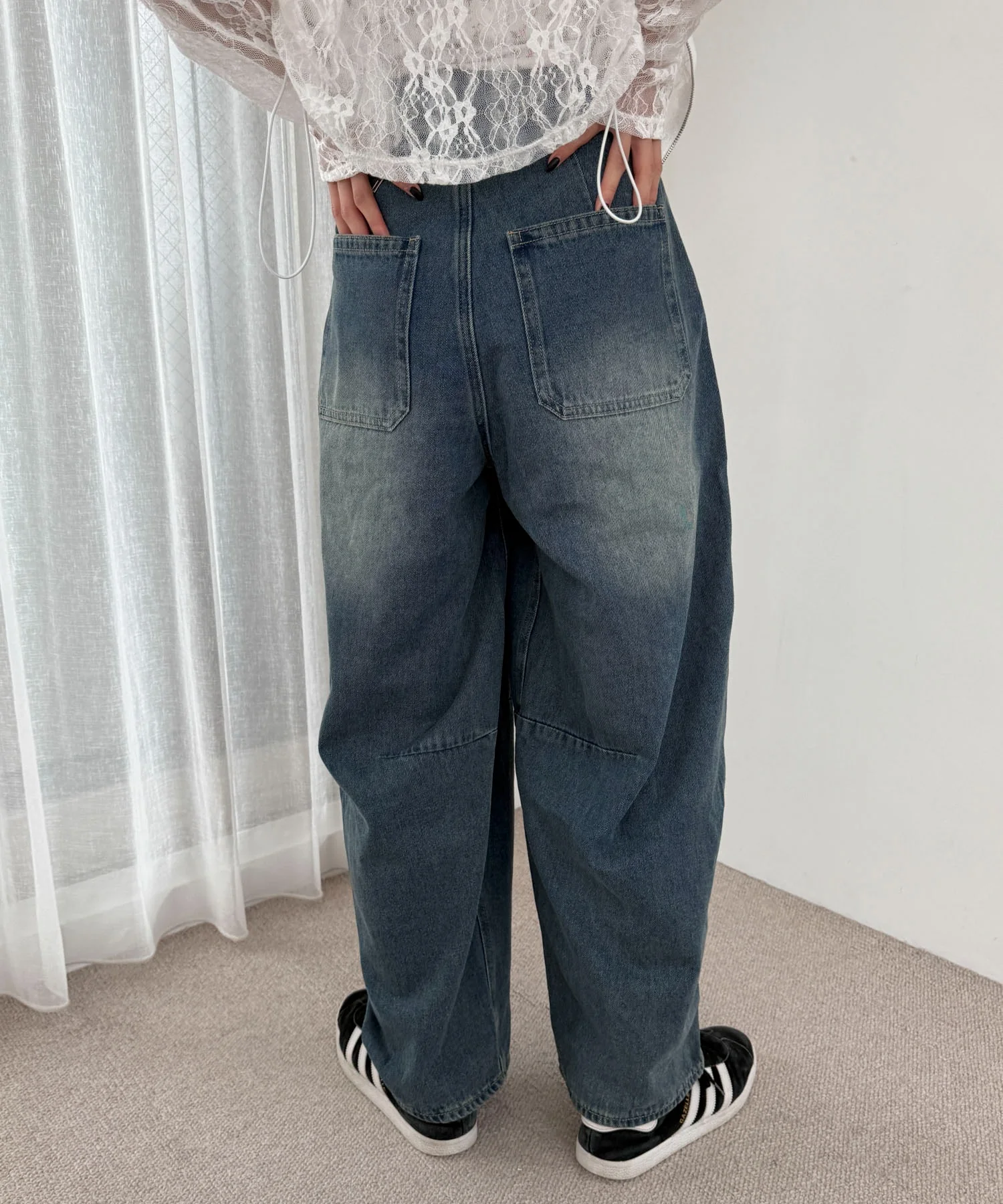 サマーデニムバレルレッグパンツ - Image 14