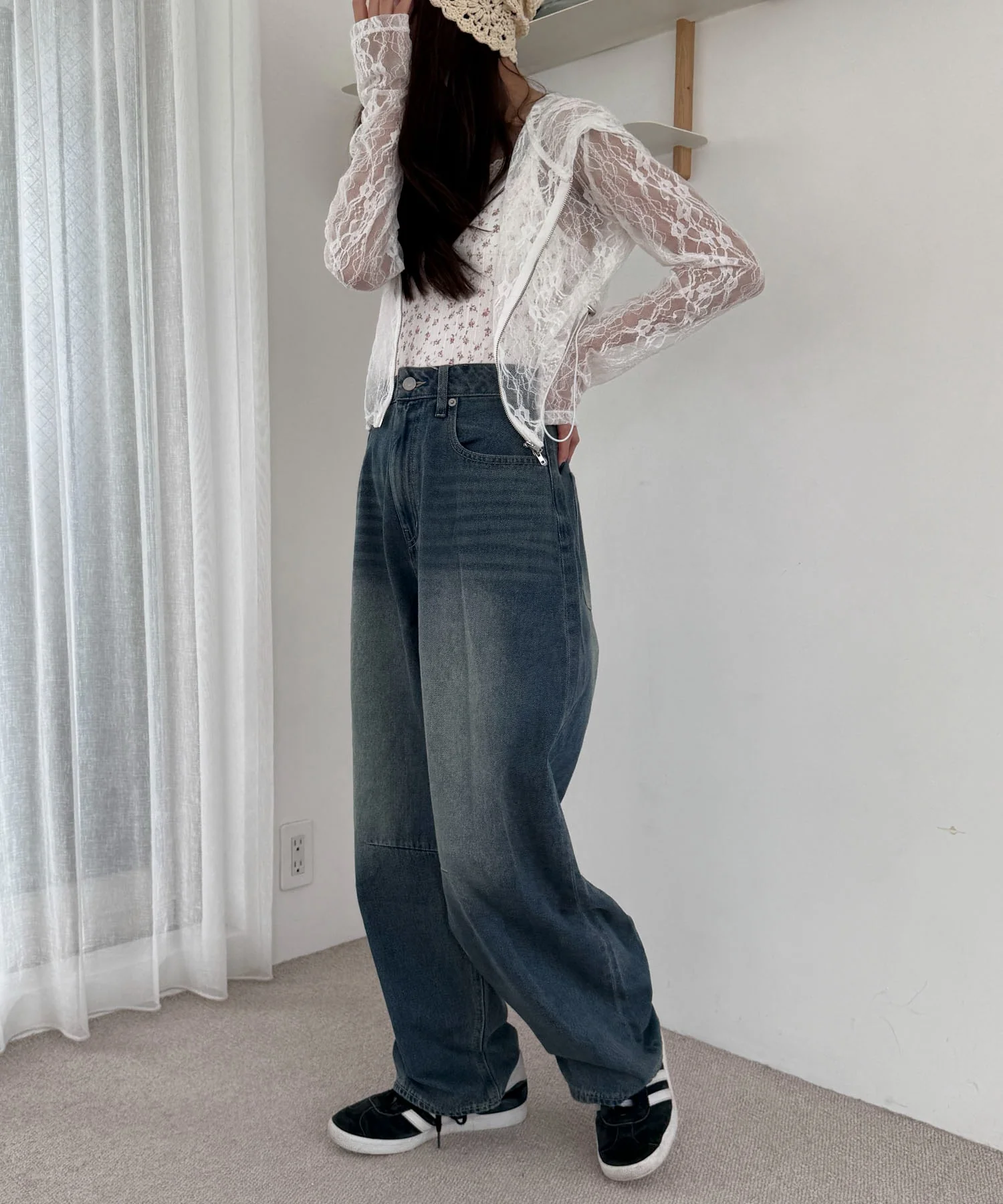 サマーデニムバレルレッグパンツ - Image 15
