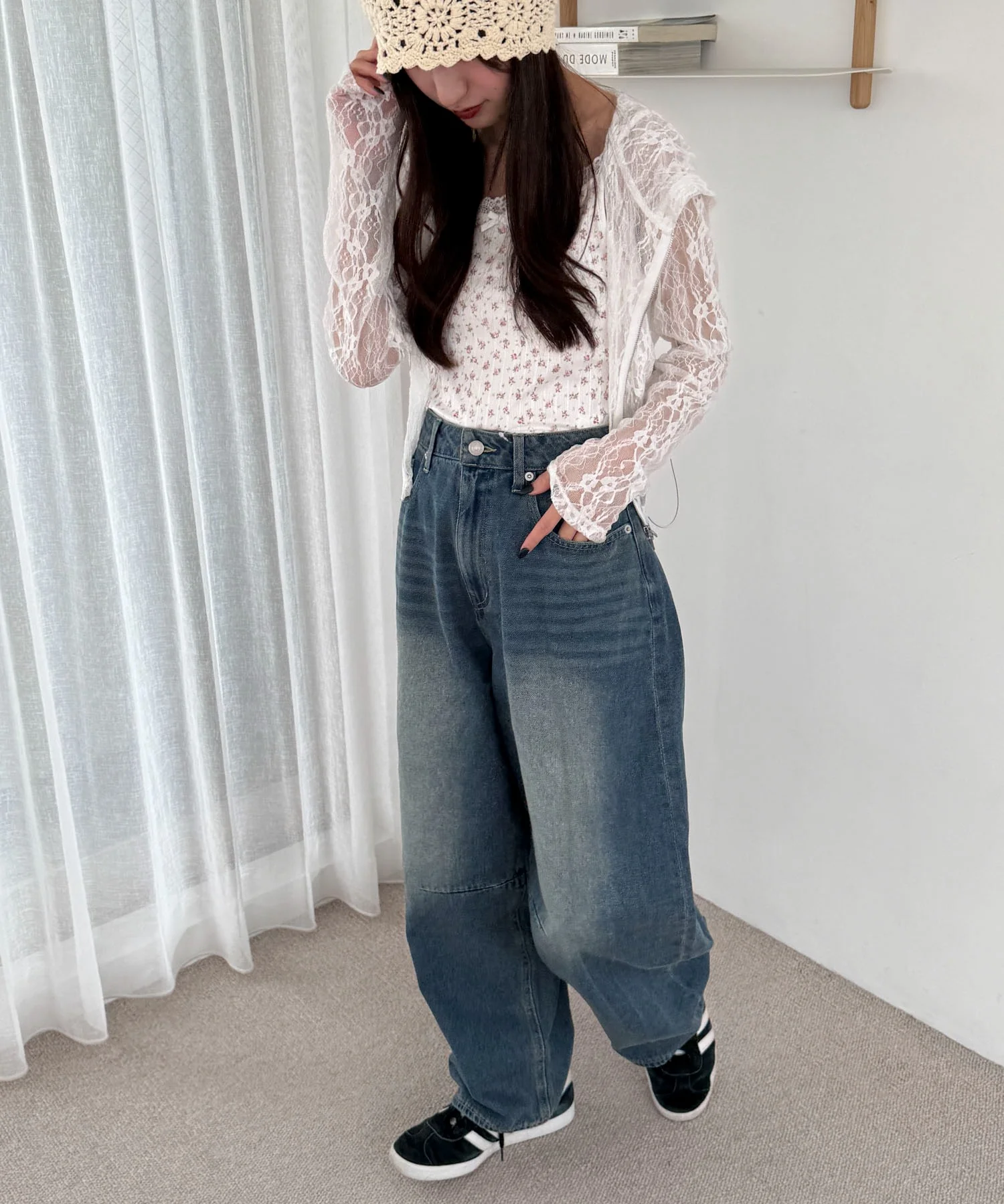サマーデニムバレルレッグパンツ - Image 16