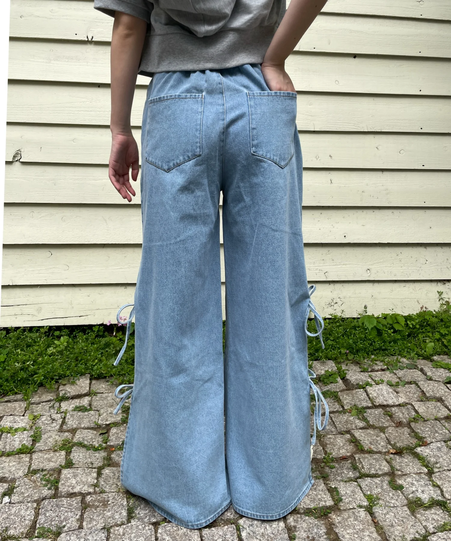 サマーデニムサイドリボンパンツ - Image 9
