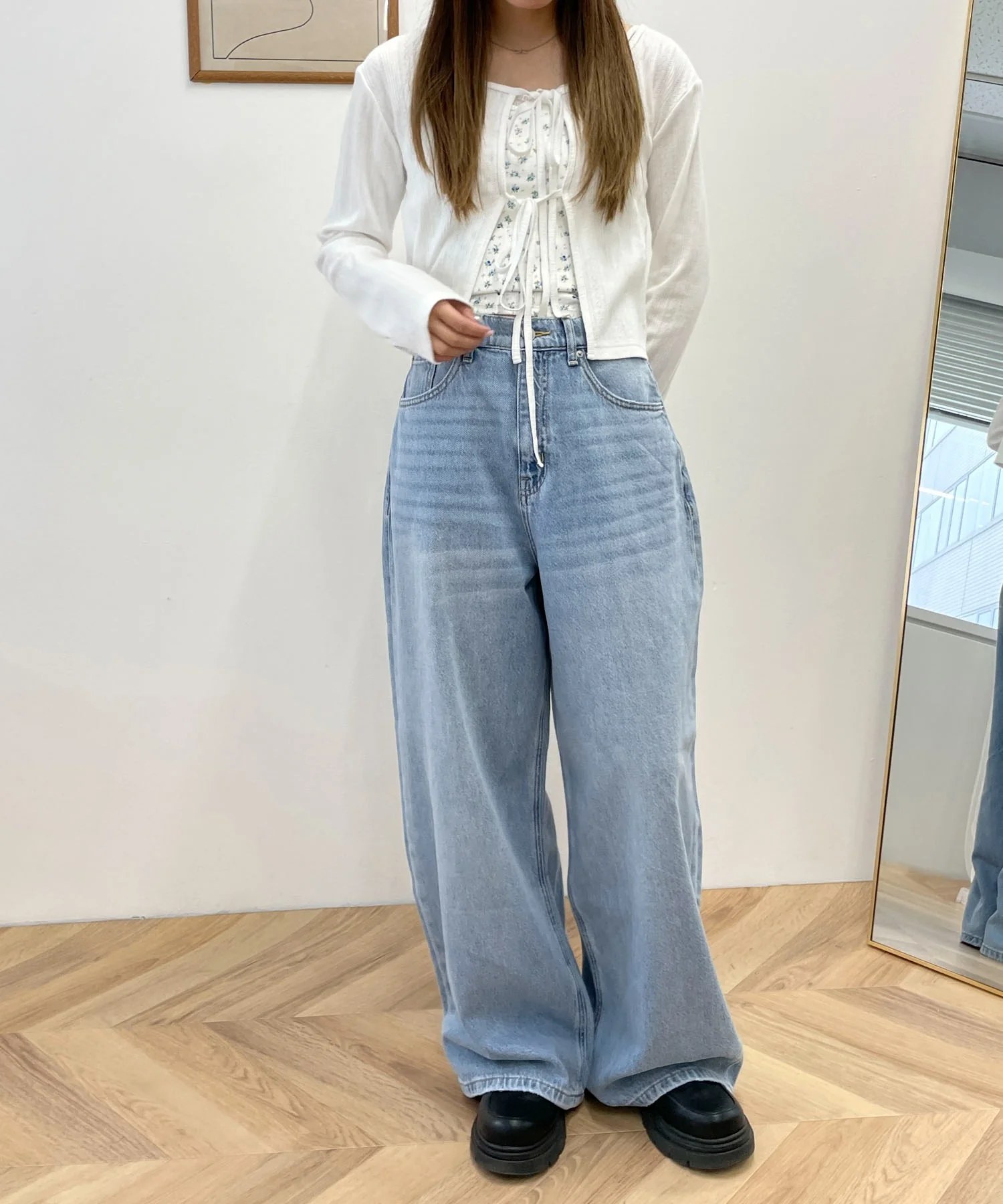 サマーデニムルーズワイドパンツ - Image 13