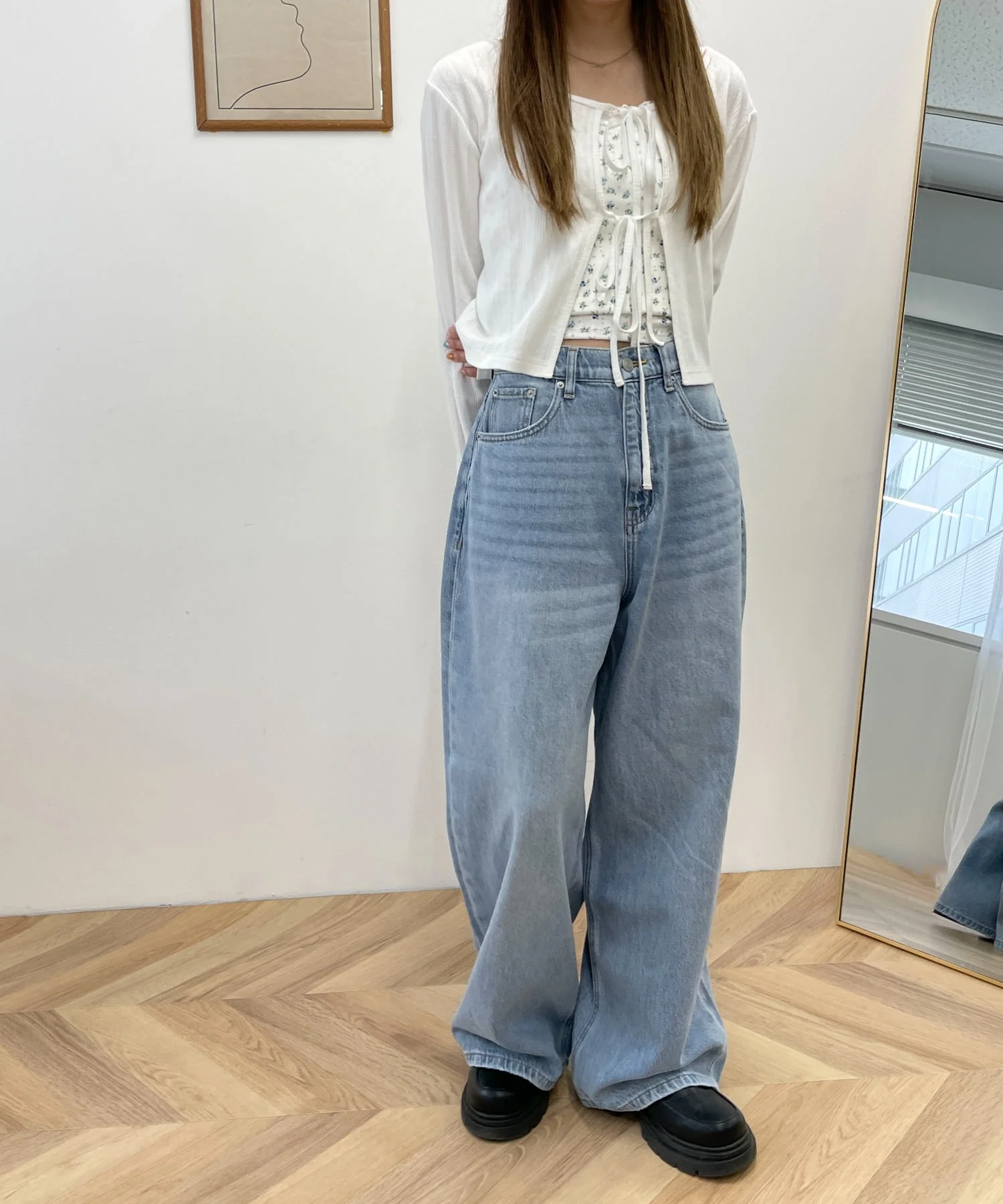 サマーデニムルーズワイドパンツ - Image 14