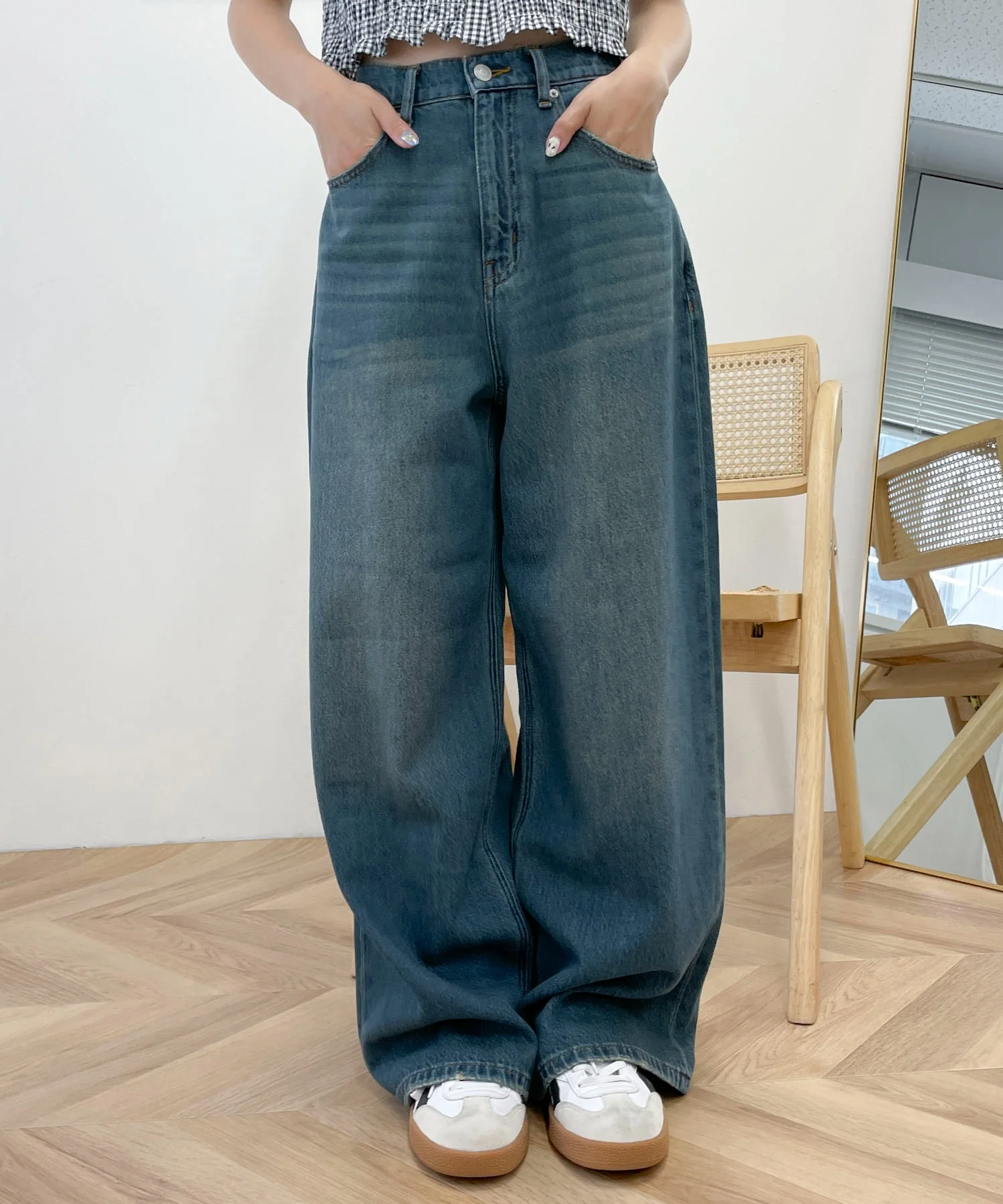 サマーデニムルーズワイドパンツ - Image 19