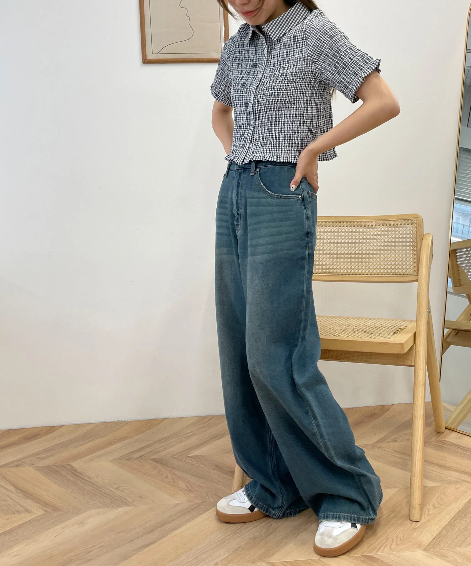 サマーデニムルーズワイドパンツ - Image 22