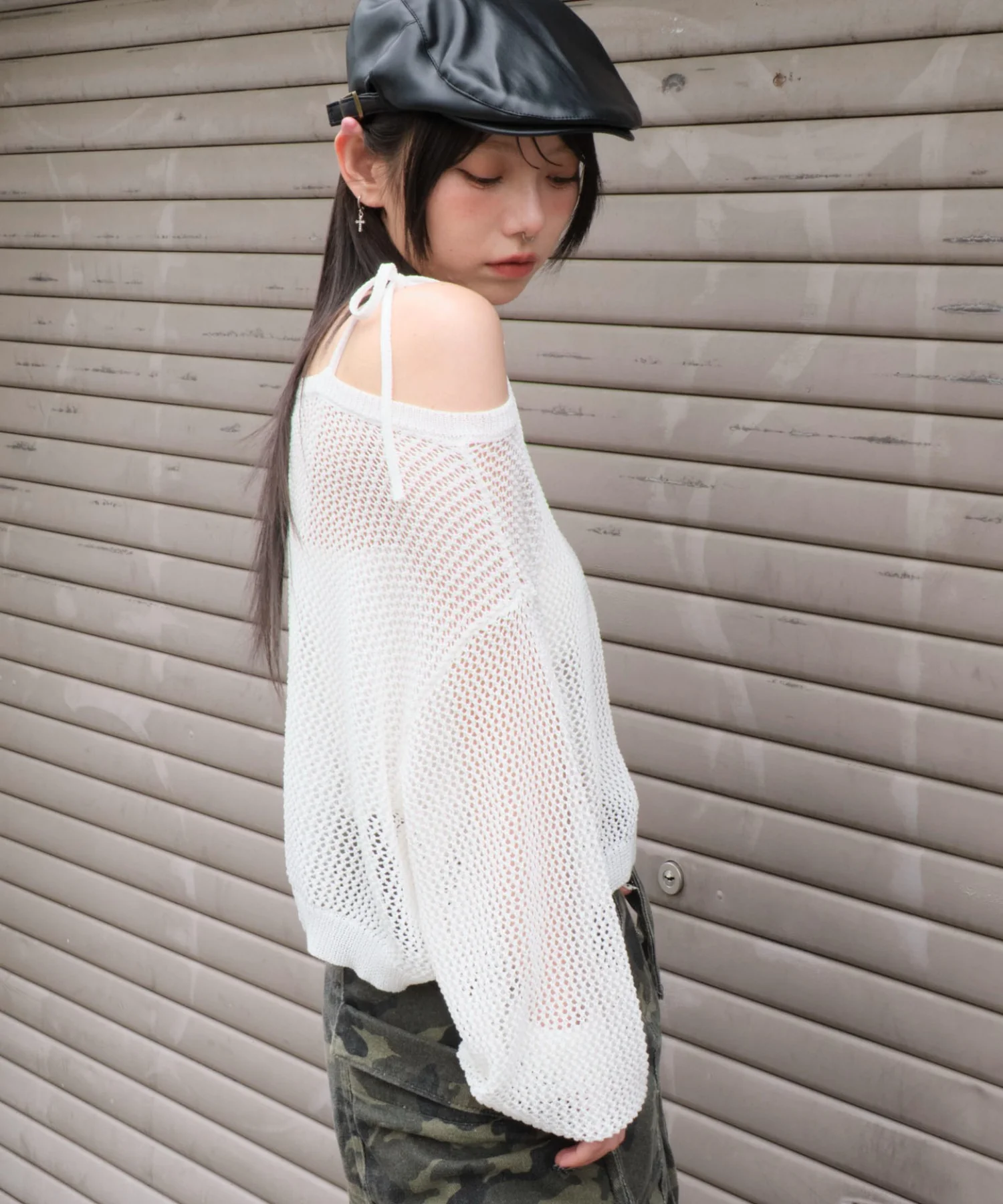2WAYオフショルメッシュニット - Image 12