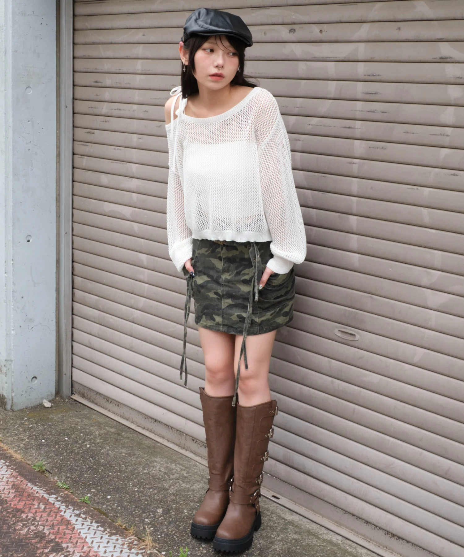 2WAYオフショルメッシュニット - Image 13