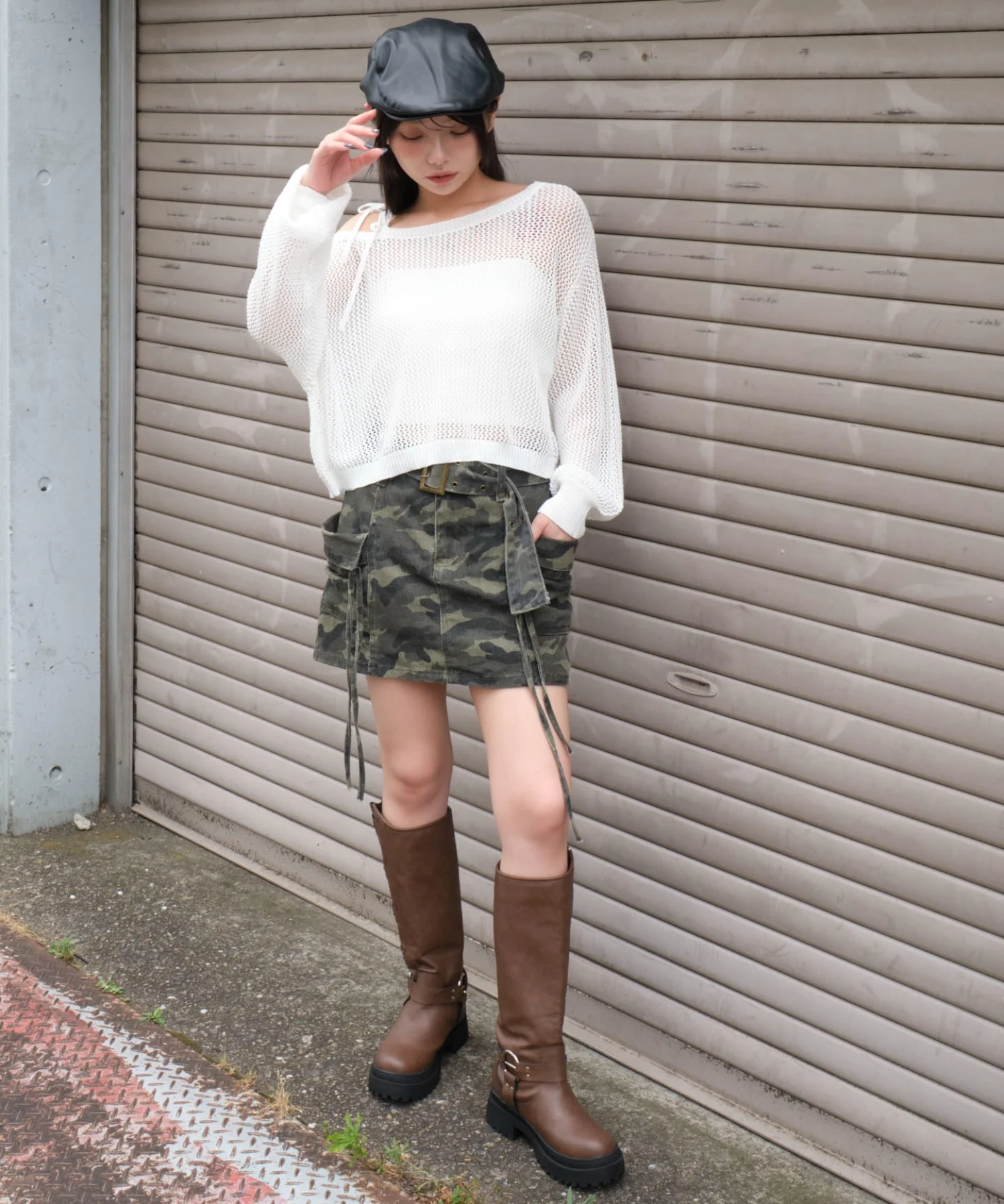 2WAYオフショルメッシュニット - Image 14