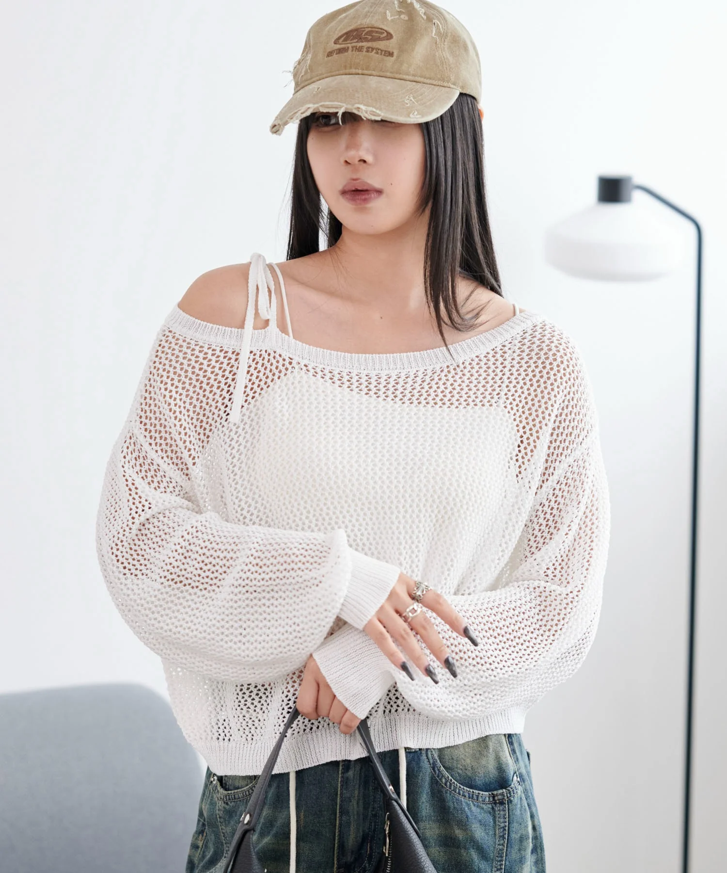 2WAYオフショルメッシュニット - Image 16