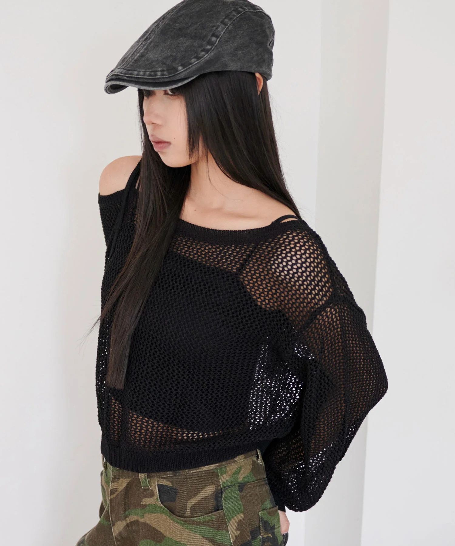2WAYオフショルメッシュニット - Image 29