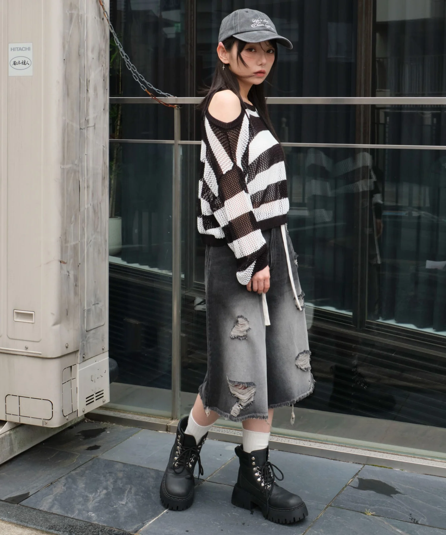 2WAYオフショルメッシュニット - Image 35