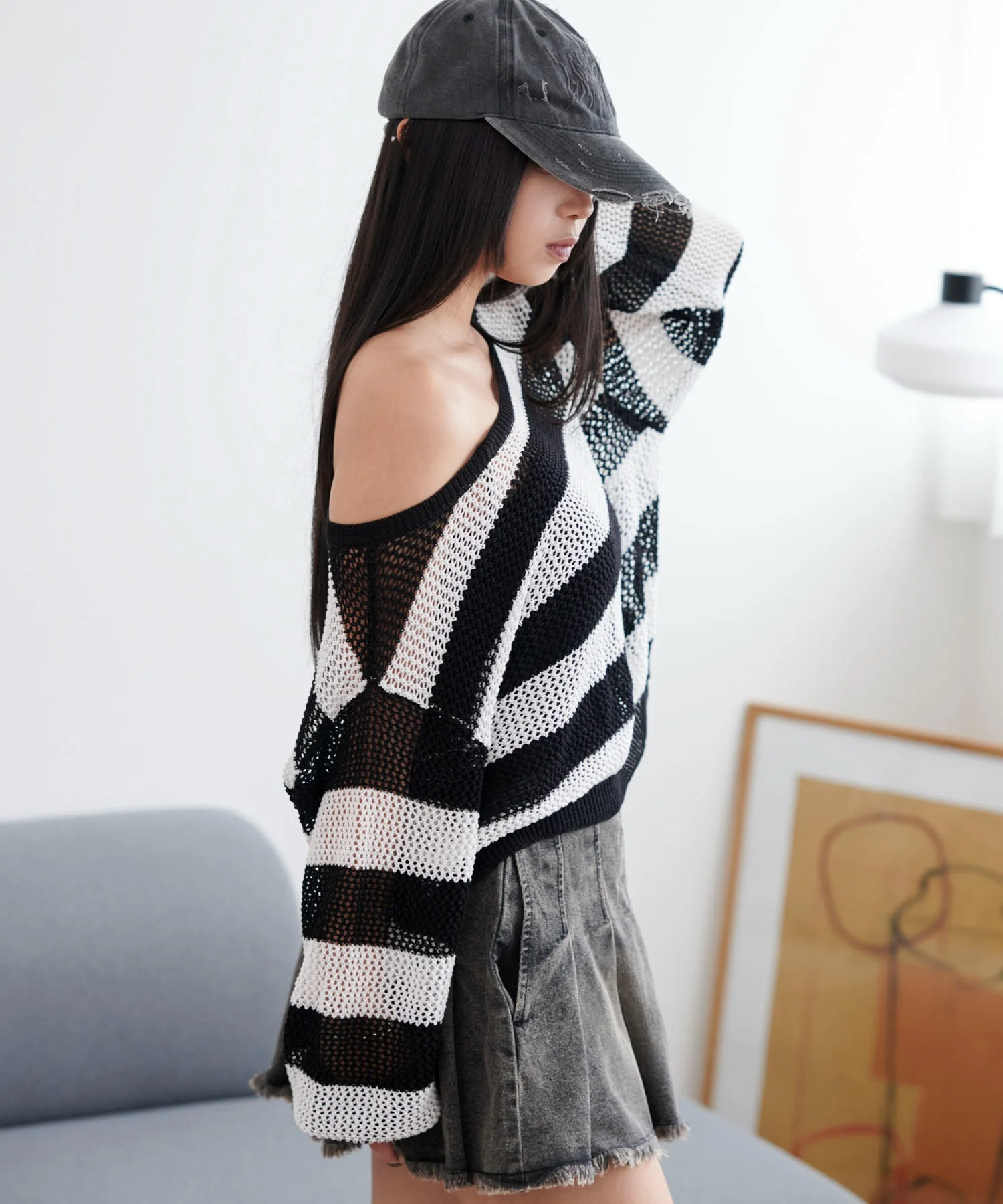 2WAYオフショルメッシュニット - Image 38