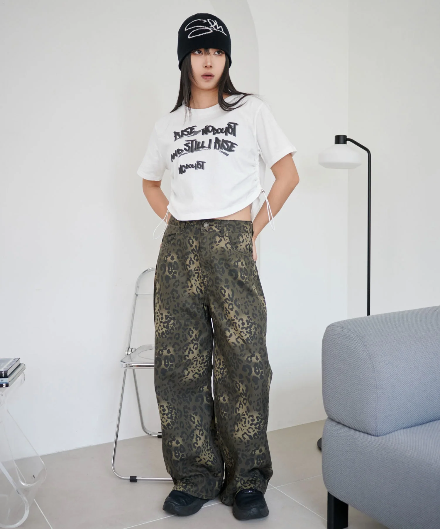 レオパードワイドストレートパンツ - Image 10