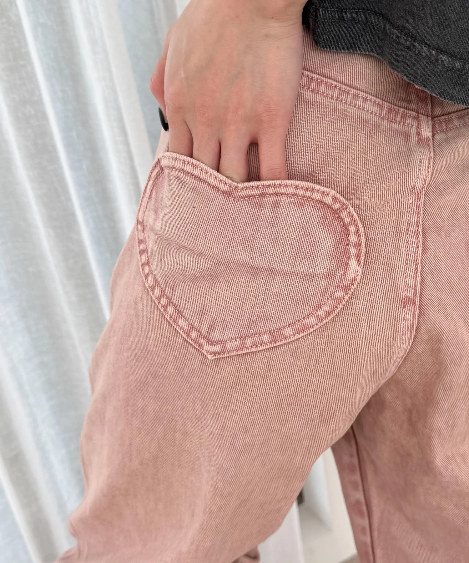 ハートポケットストレートデニムパンツ - Image 18