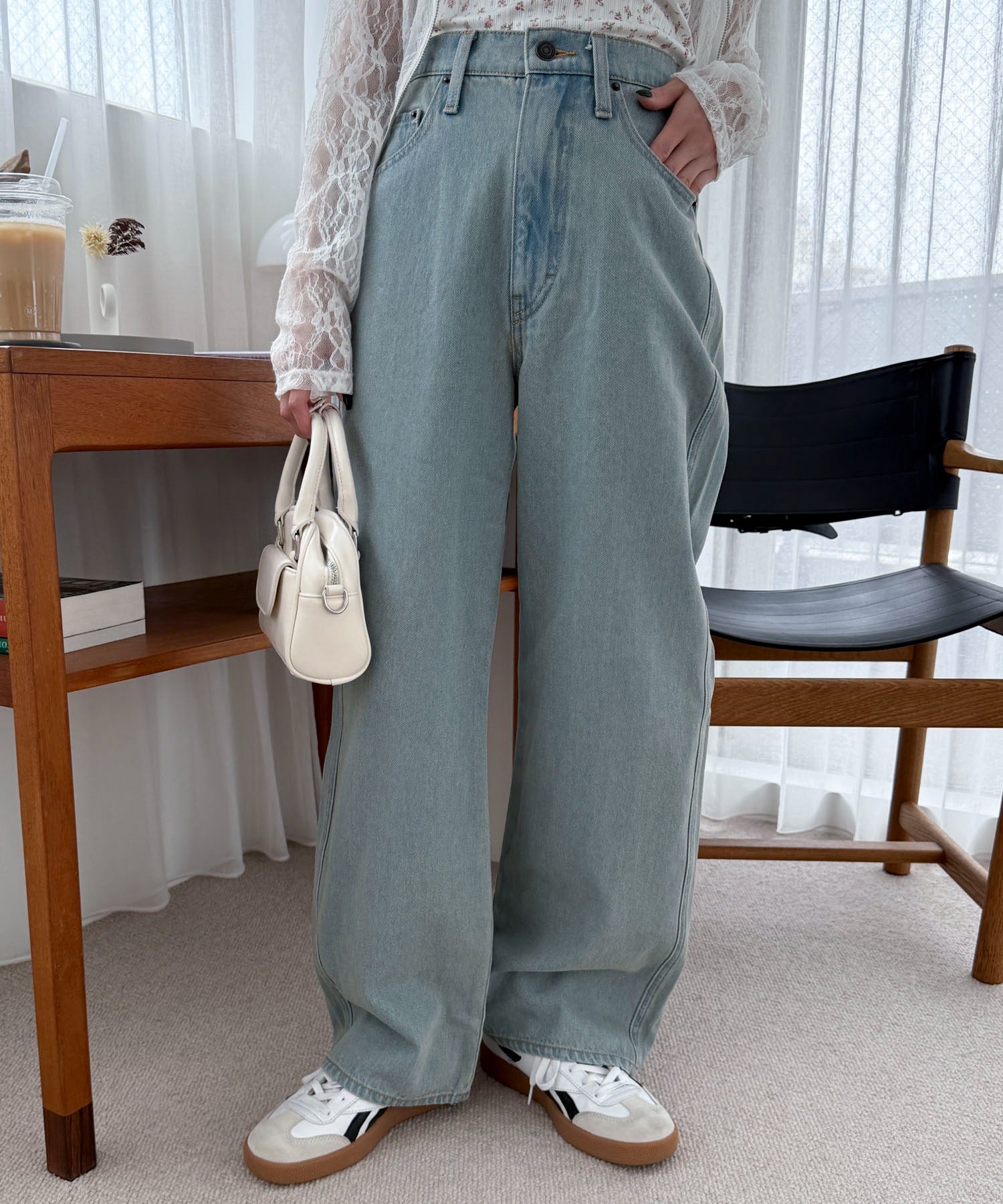 ハートポケットストレートデニムパンツ - Image 6