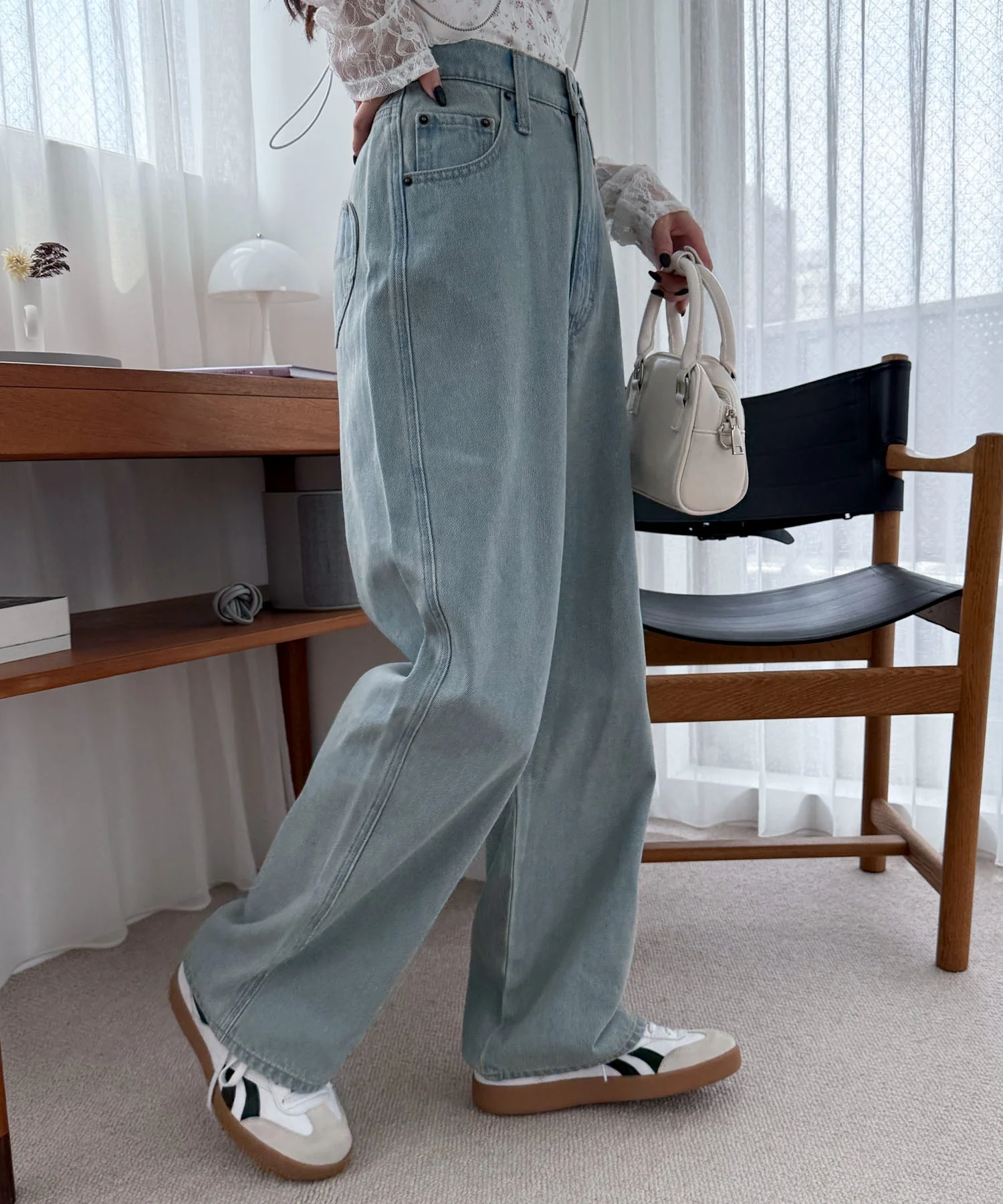 ハートポケットストレートデニムパンツ - Image 9