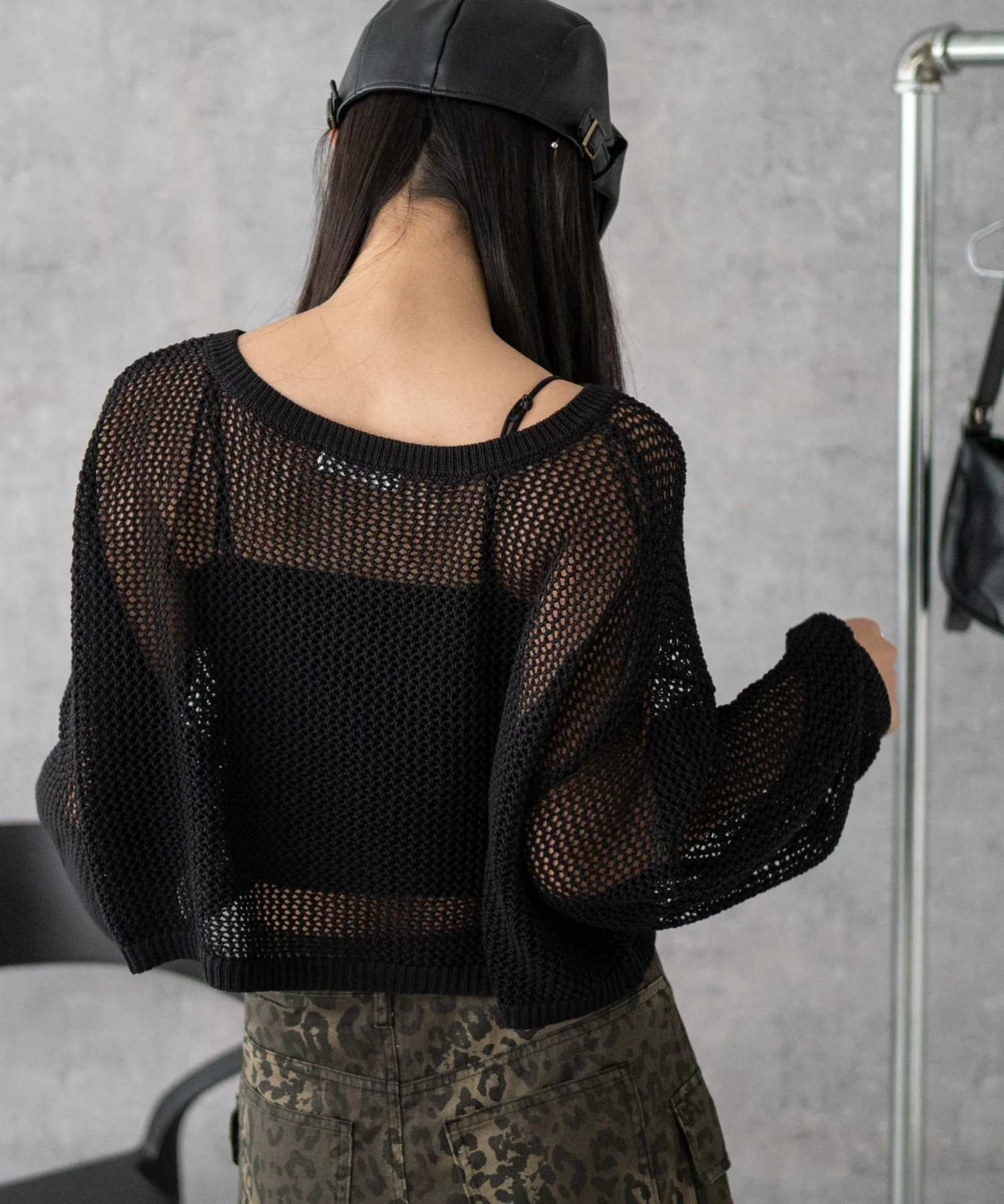 スプレーロゴジャガードメッシュニット - Image 13
