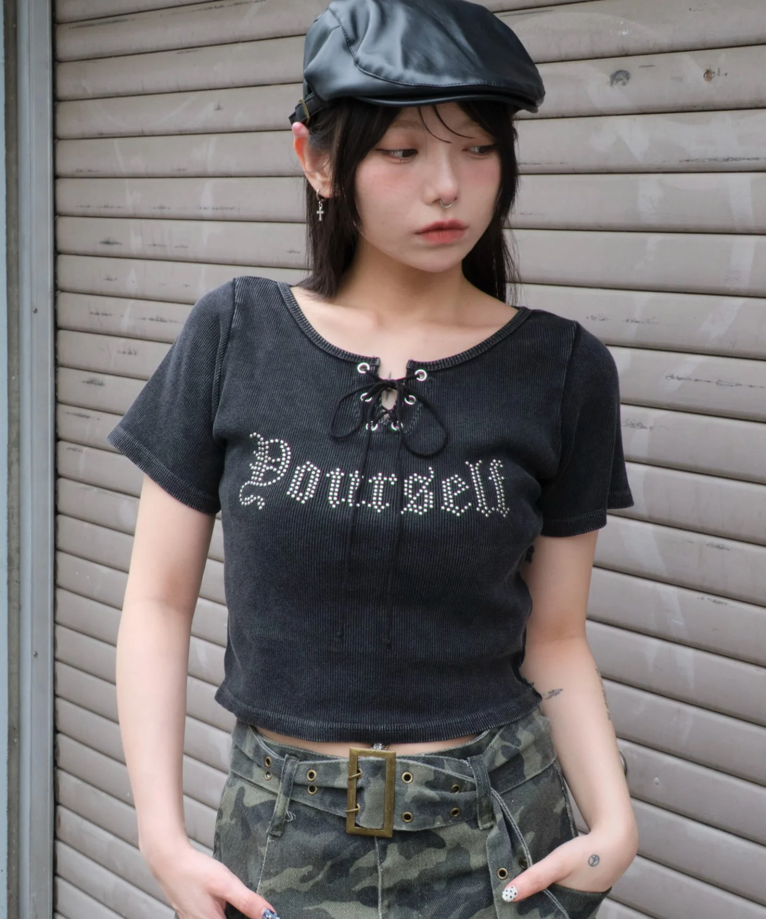 グラフィックレースアップちびT - Image 15