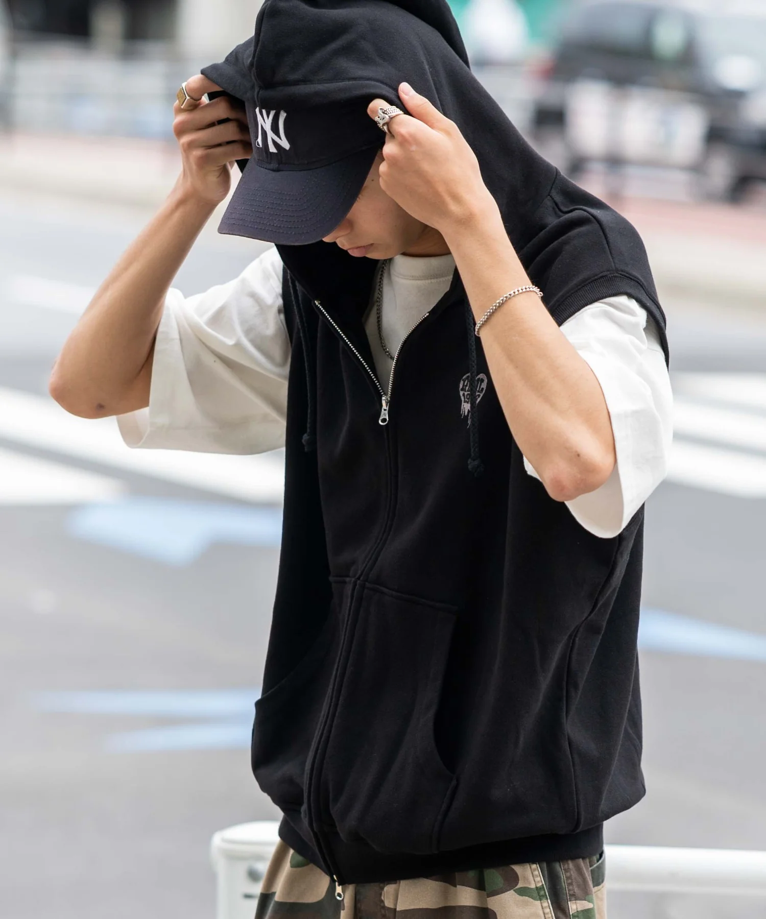 ワンポイントノースリジップパーカー - Image 14