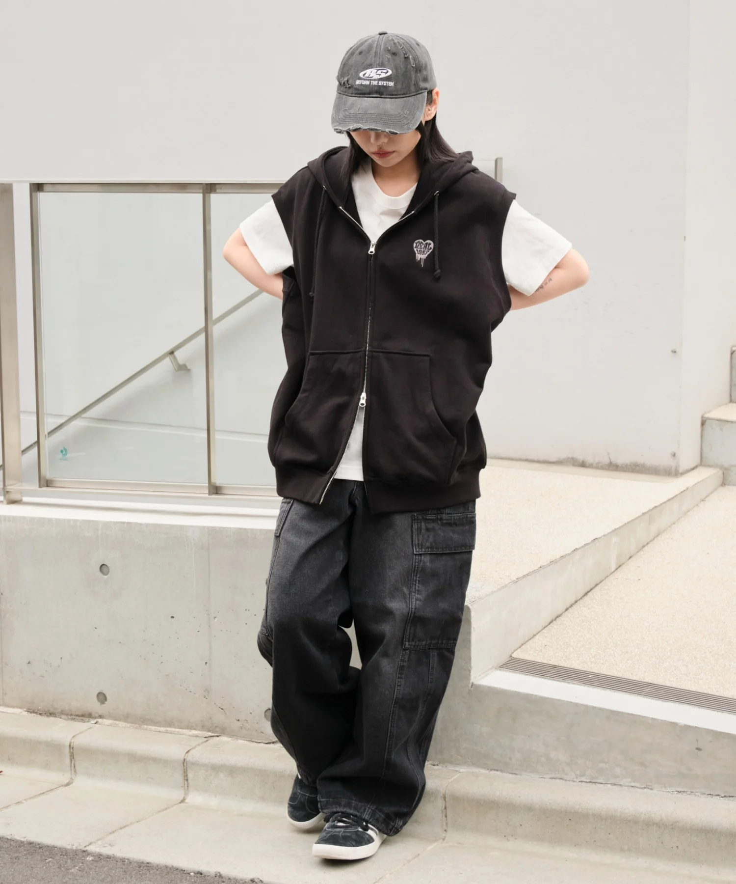 ワンポイントノースリジップパーカー - Image 20