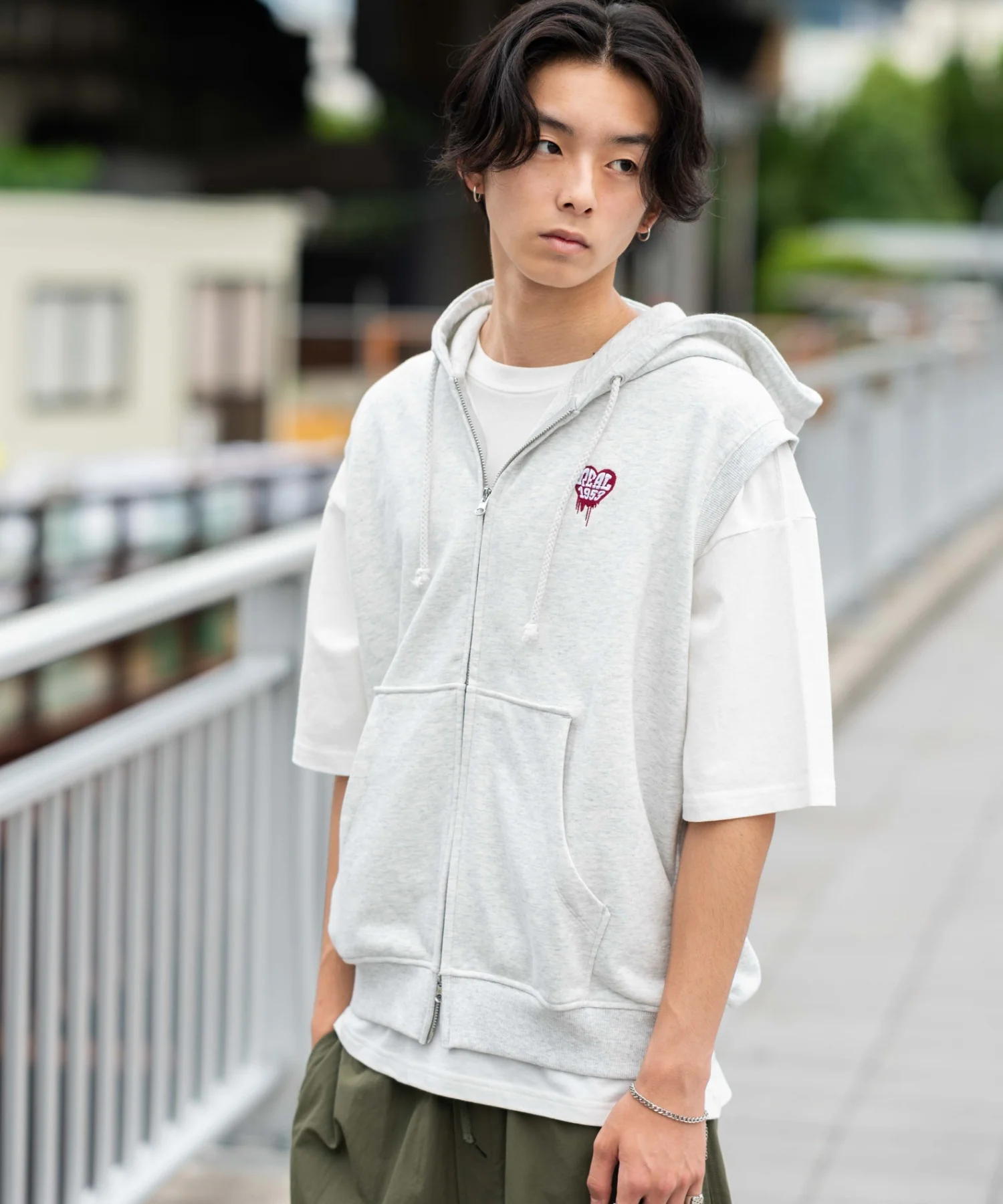 ワンポイントノースリジップパーカー - Image 25