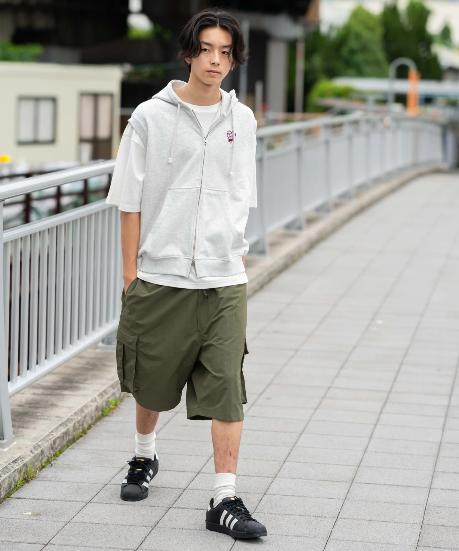 ワンポイントノースリジップパーカー - Image 30