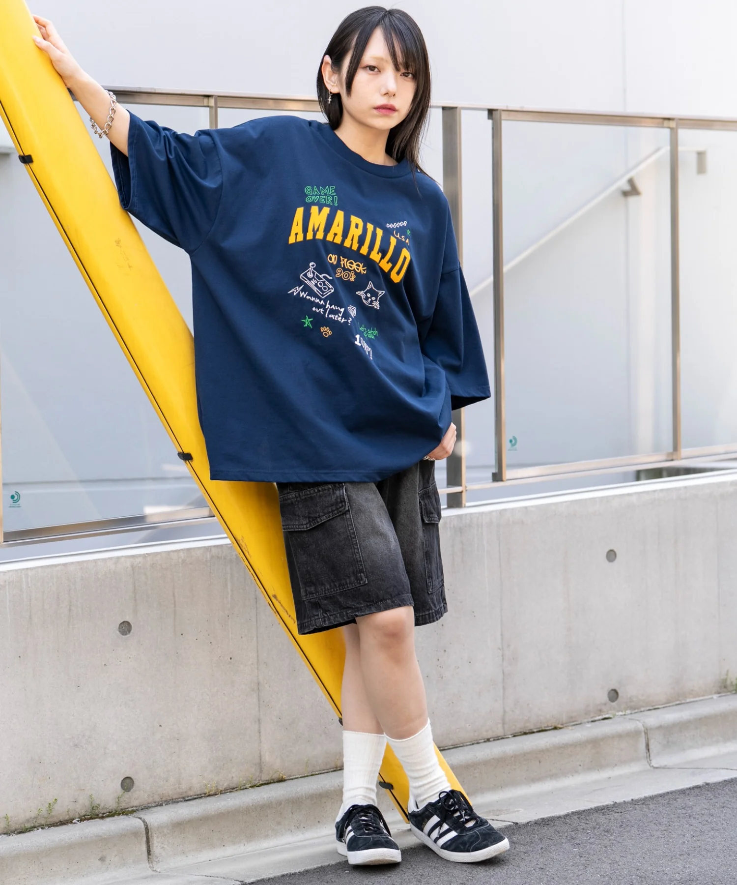 接触冷感フロッキープリントグラフィックT(SS) - Image 15