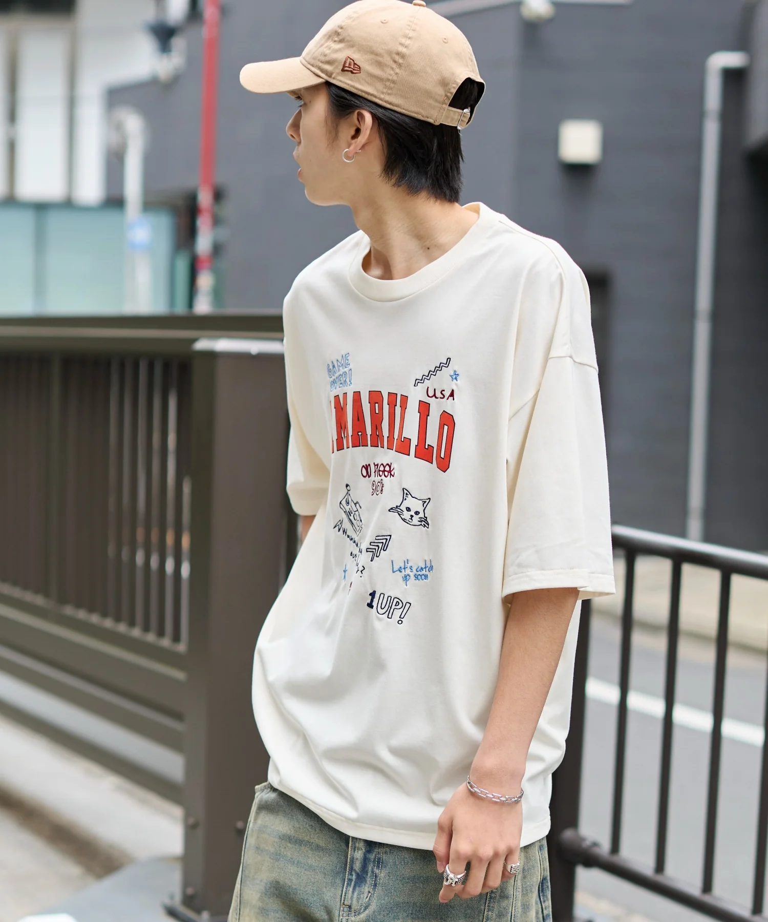 接触冷感フロッキープリントグラフィックT(SS) - Image 16