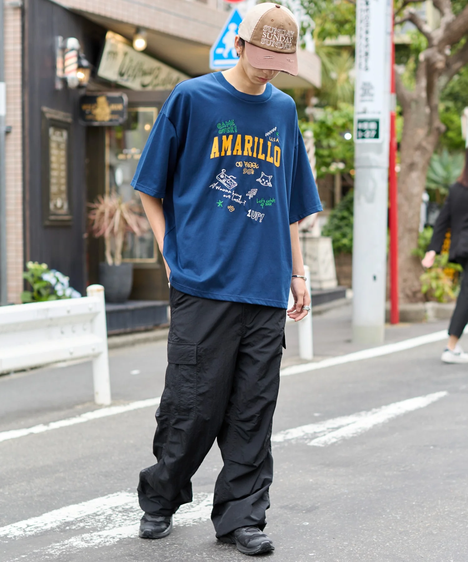 接触冷感フロッキープリントグラフィックT(SS) - Image 3