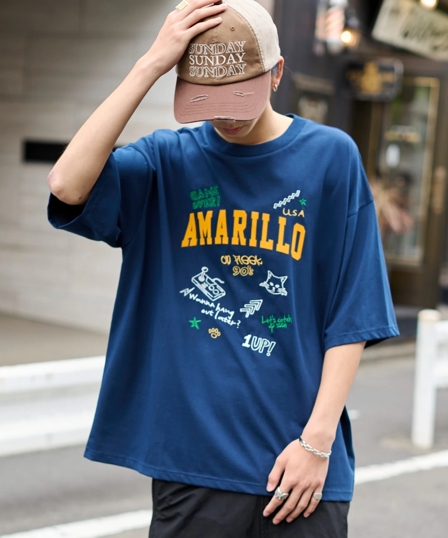 接触冷感フロッキープリントグラフィックT(SS) - Image 7