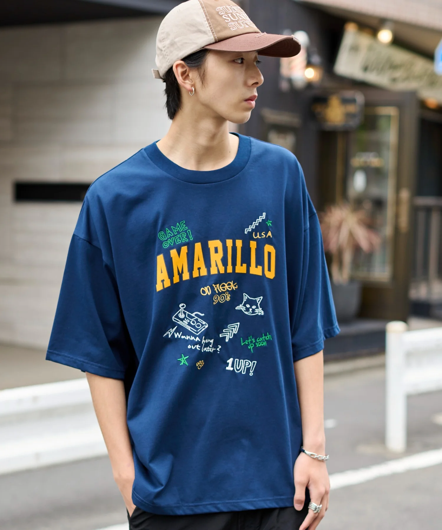 接触冷感フロッキープリントグラフィックT(SS) - Image 8