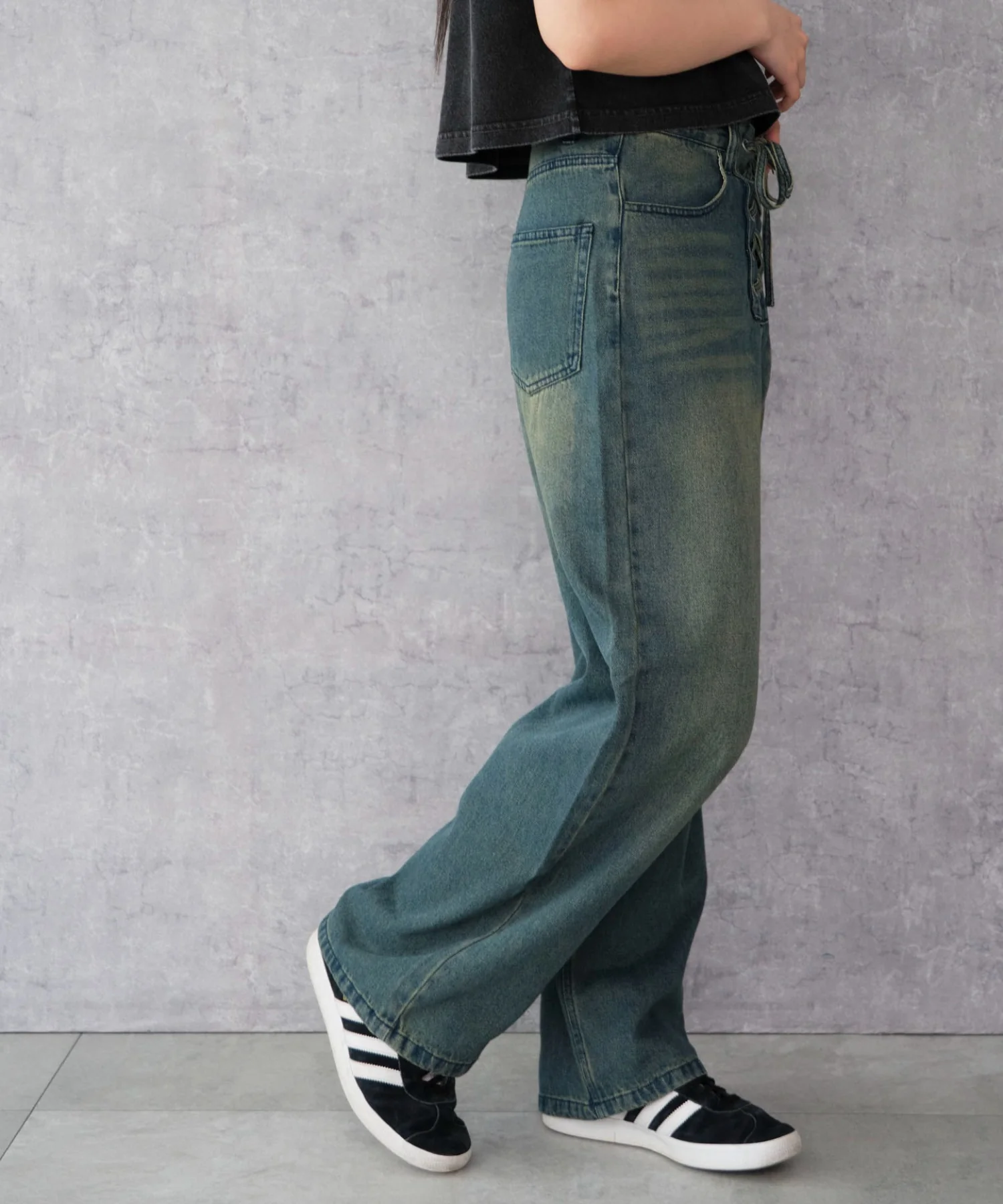 レースアップデニムパンツ - Image 10