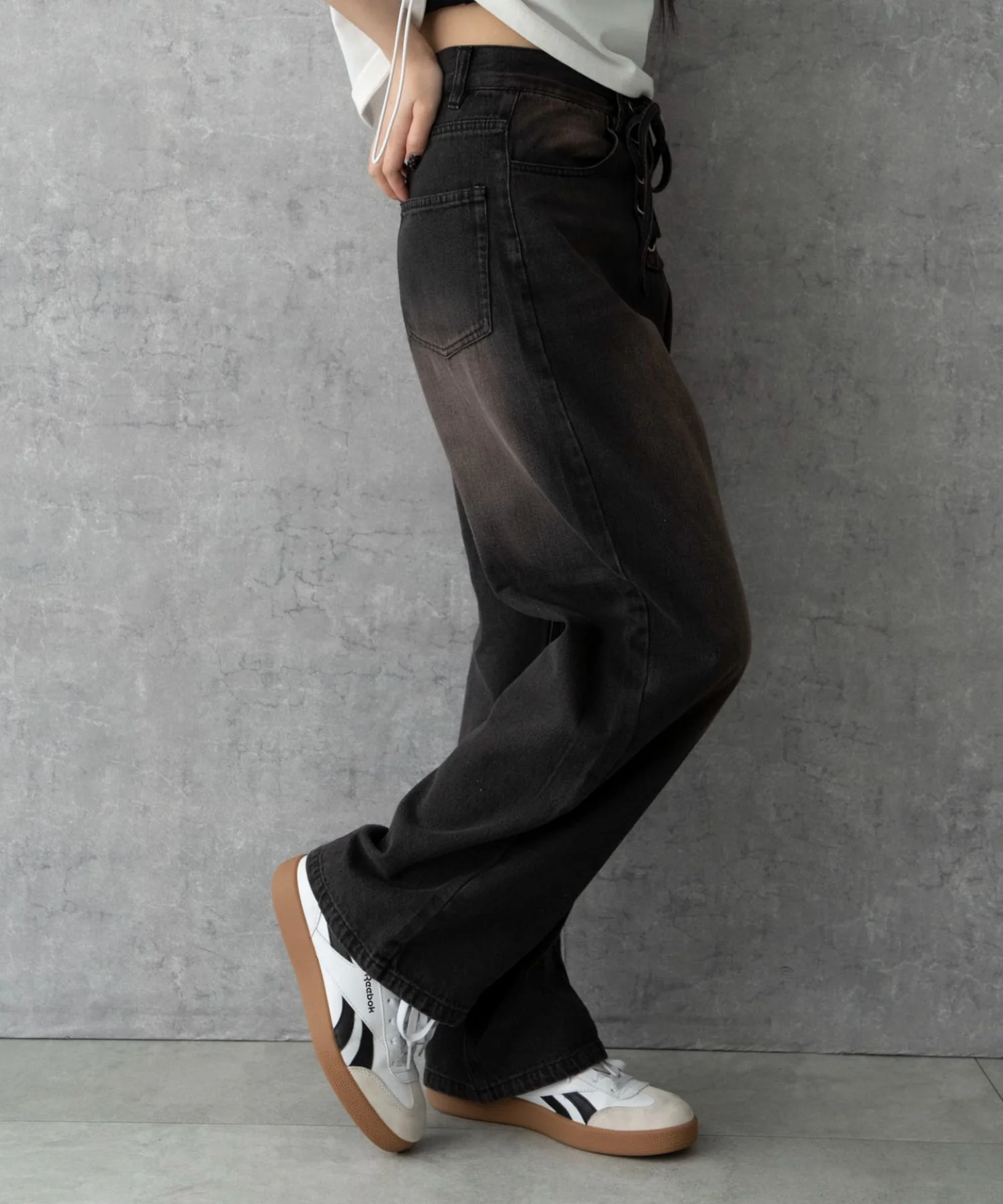 レースアップデニムパンツ - Image 15
