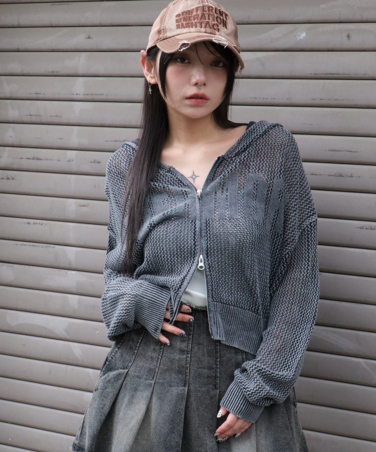 ヴィンテージウォッシュメッシュパーカー - Image 14