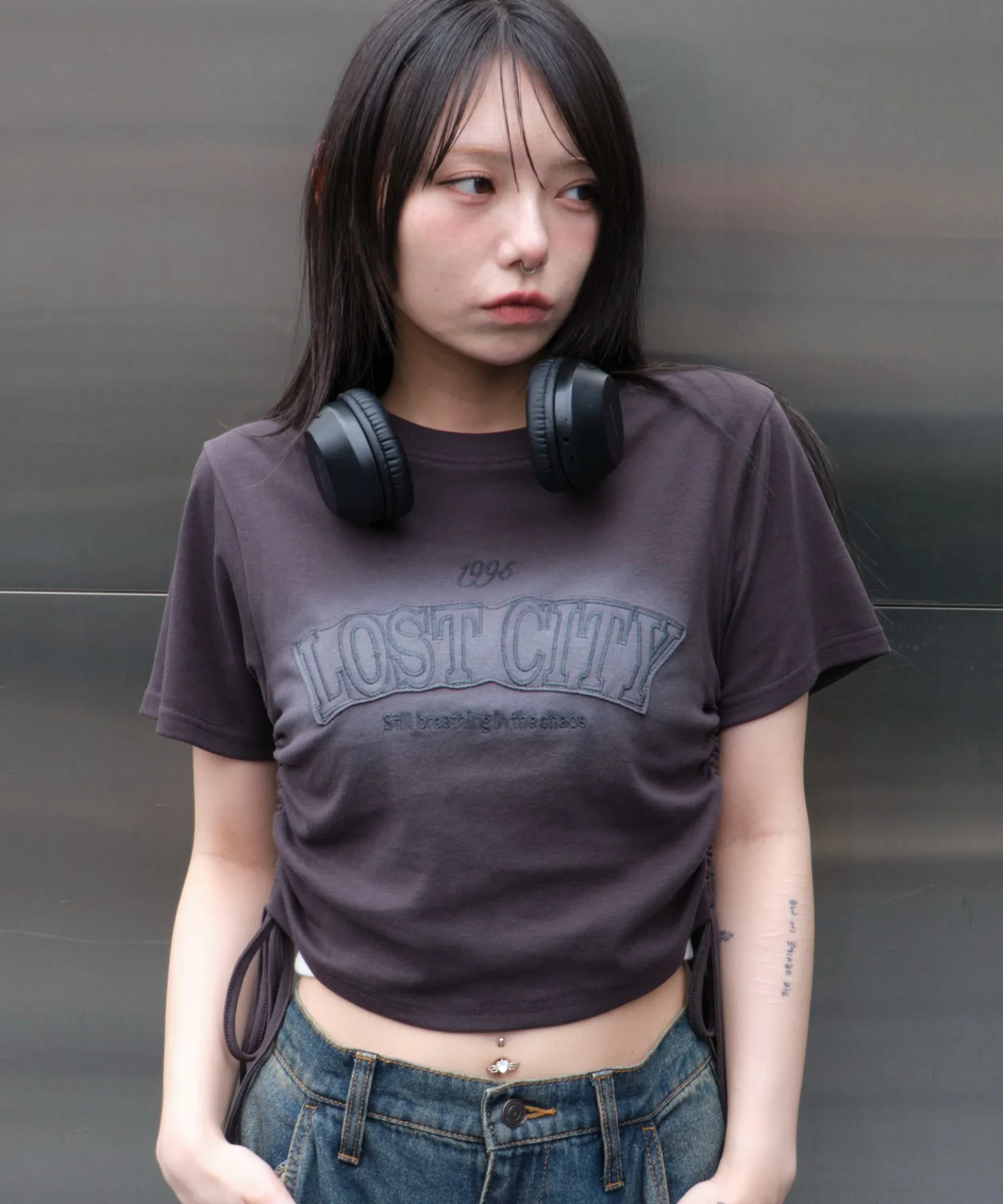 スプレーロゴドロストちびT